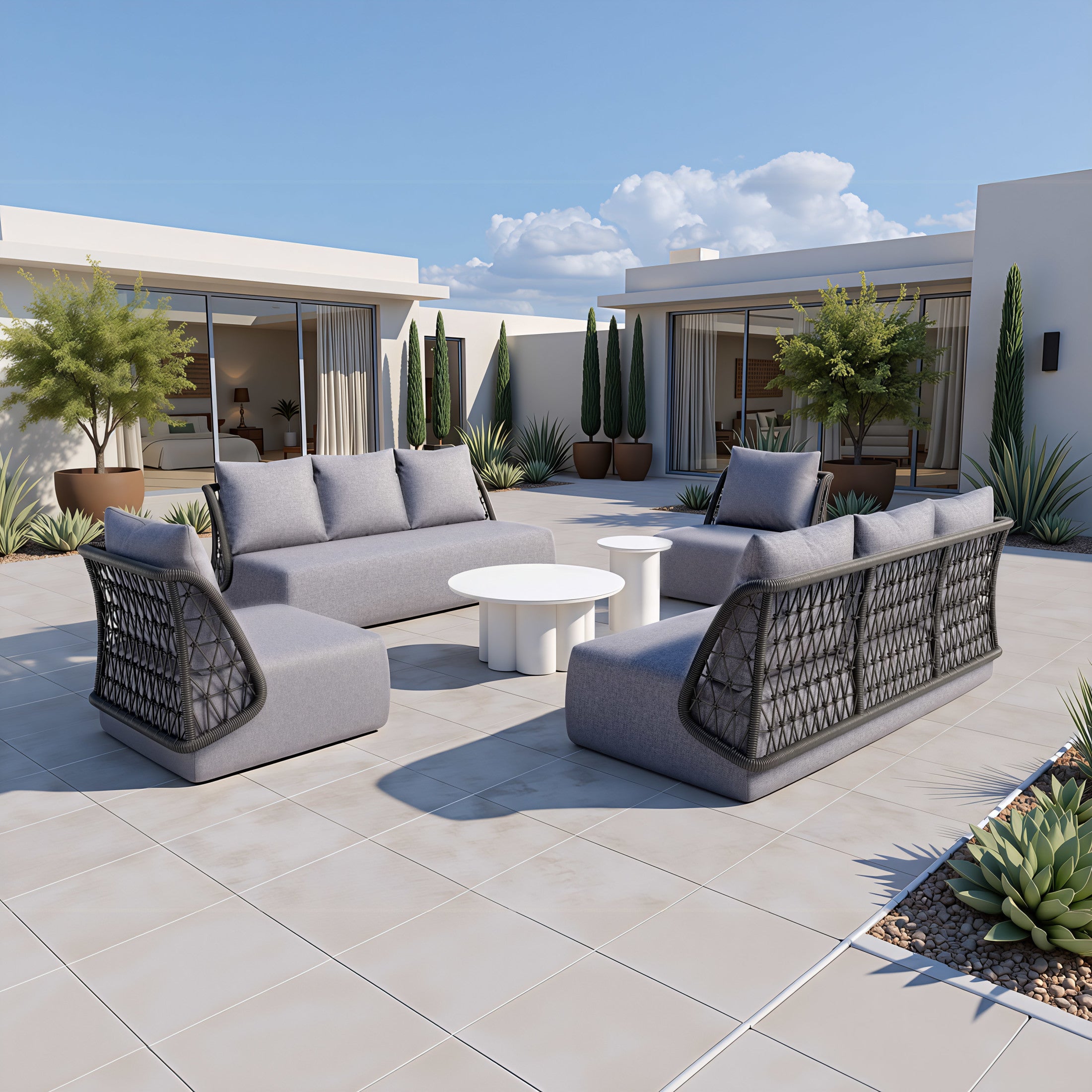 Kogur Side Table White