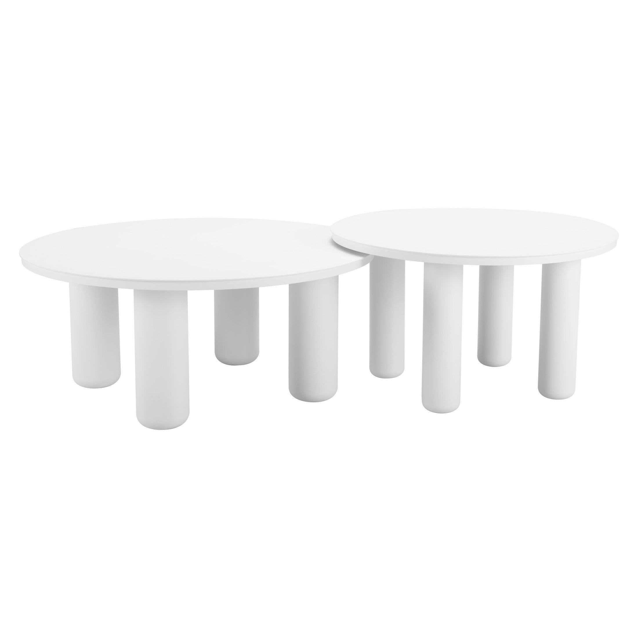 Ola Coffee Table Set (2-Piece) White