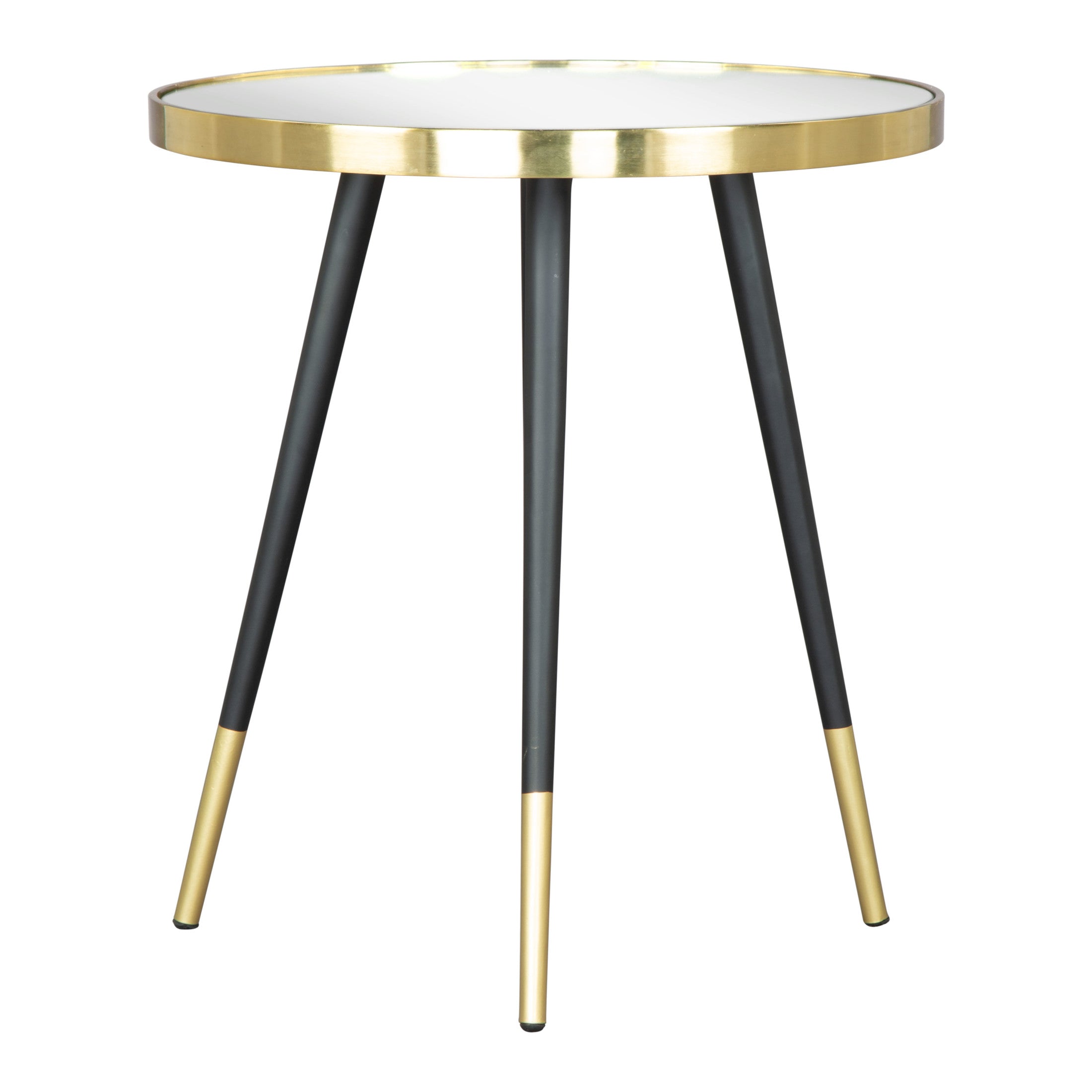 Particle Side Table Gold & Black