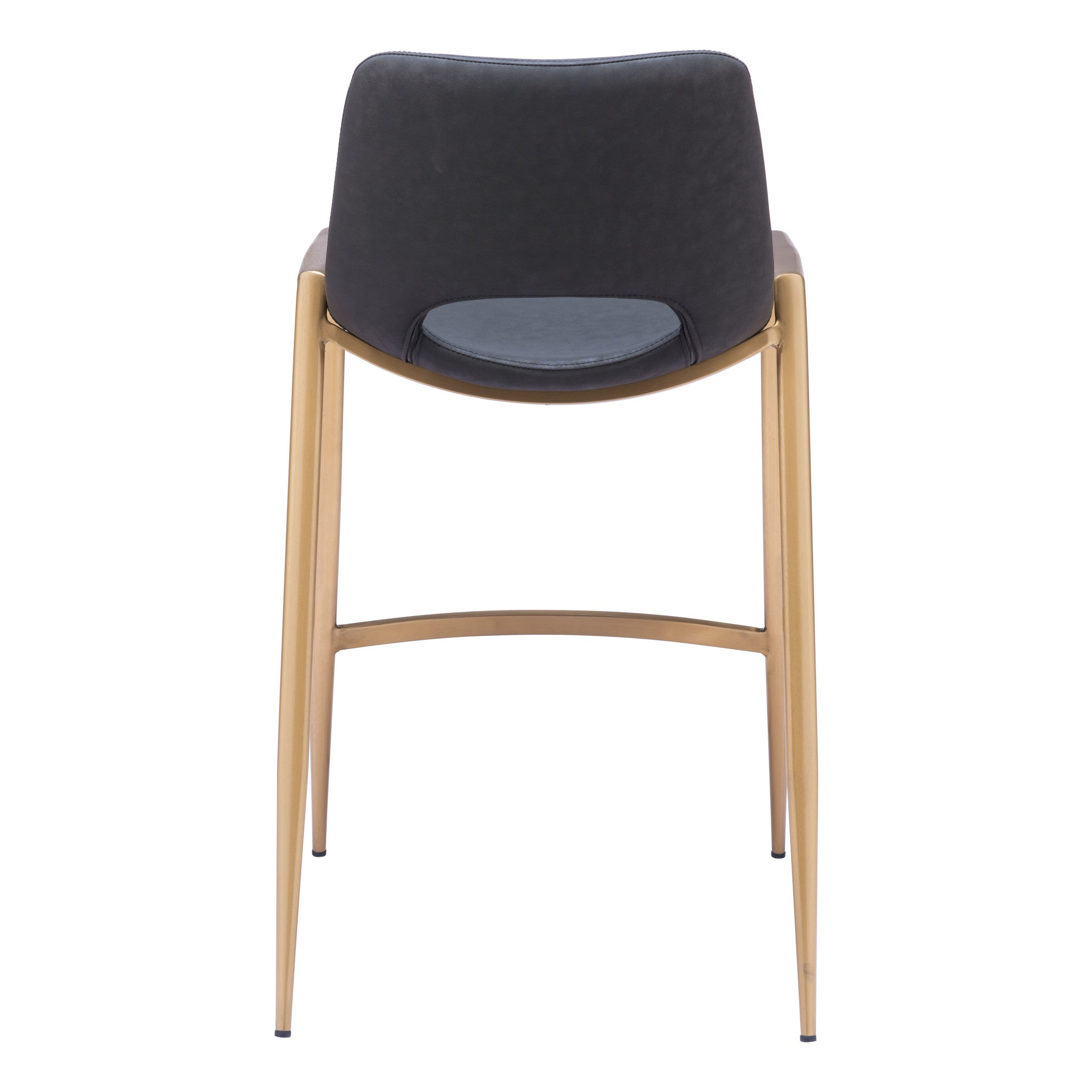 Desi Counter Stool (Set of 2) Black & Gold