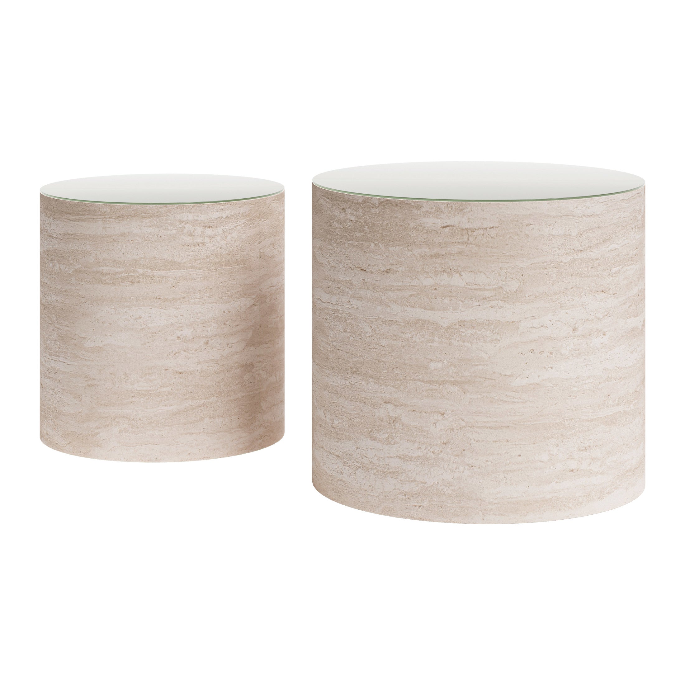 Carzo Coffee Table Set (2-Piece) Stone Beige