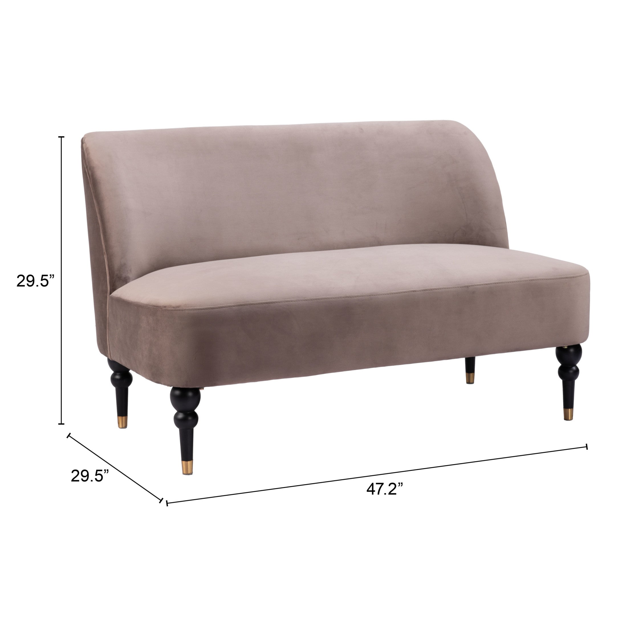 Bintulu Loveseat Taupe