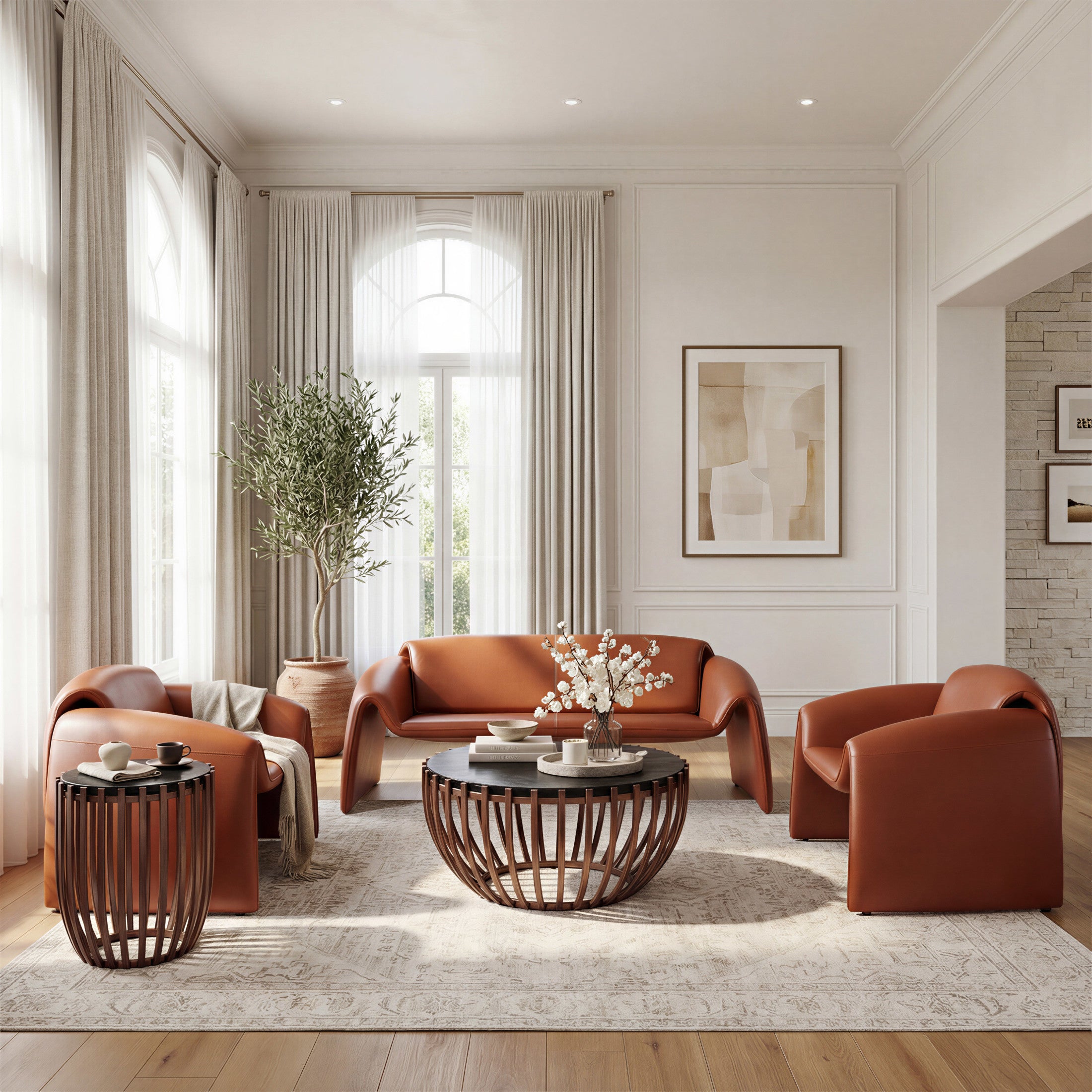 Kafig Coffee Table Bronze