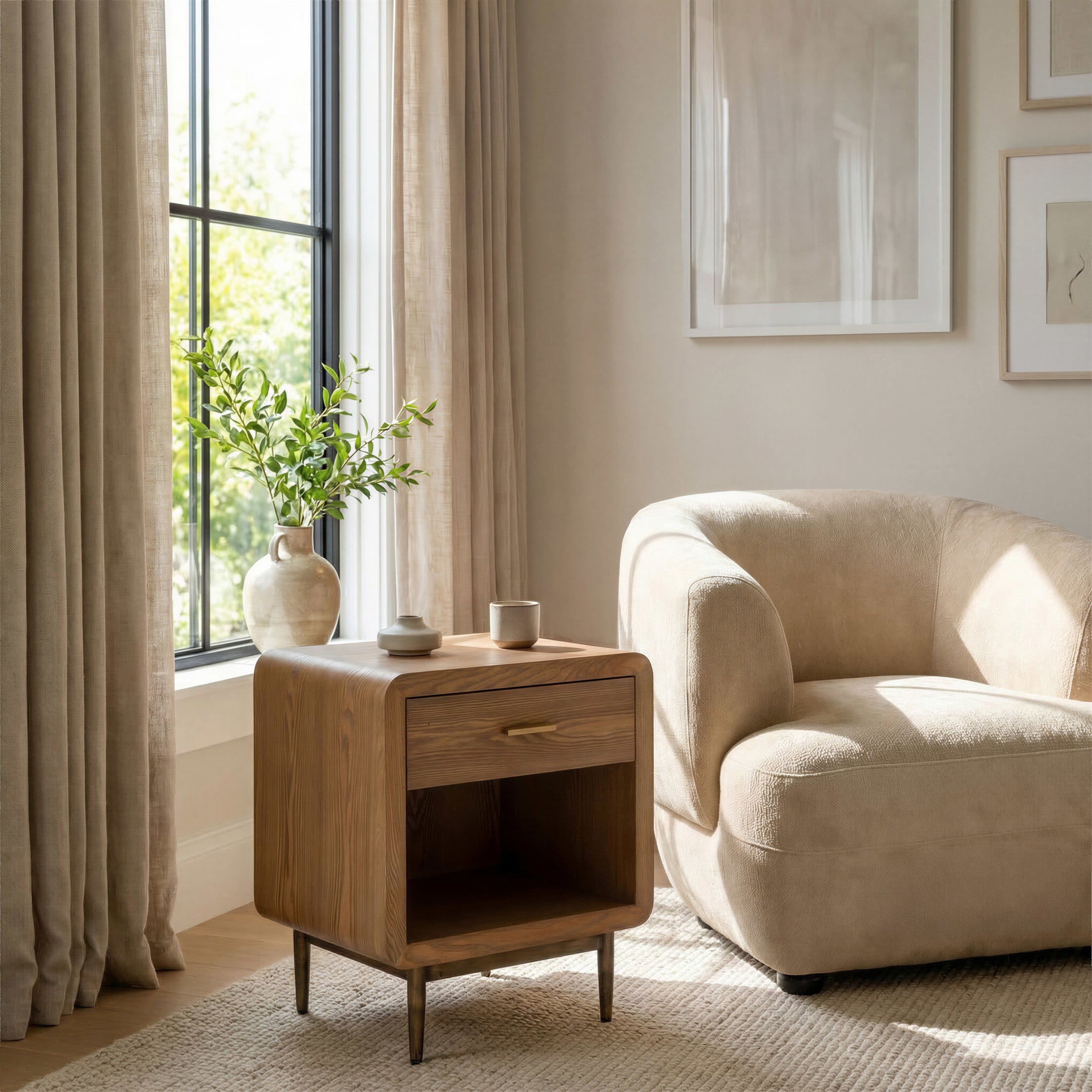 Vidaz Side Table Brown