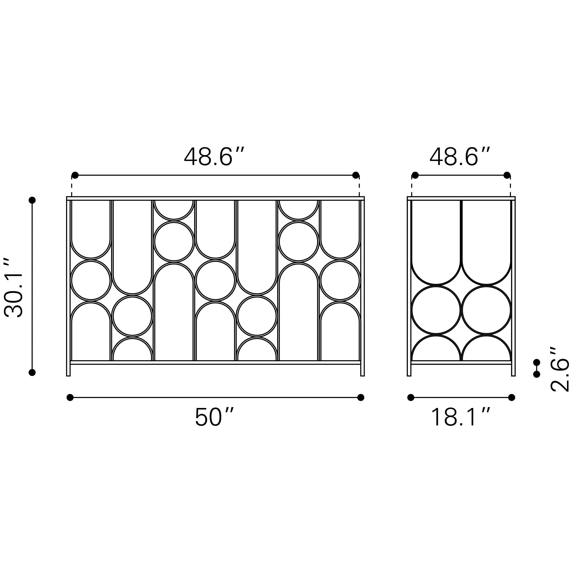 Convale Console Table Bronze