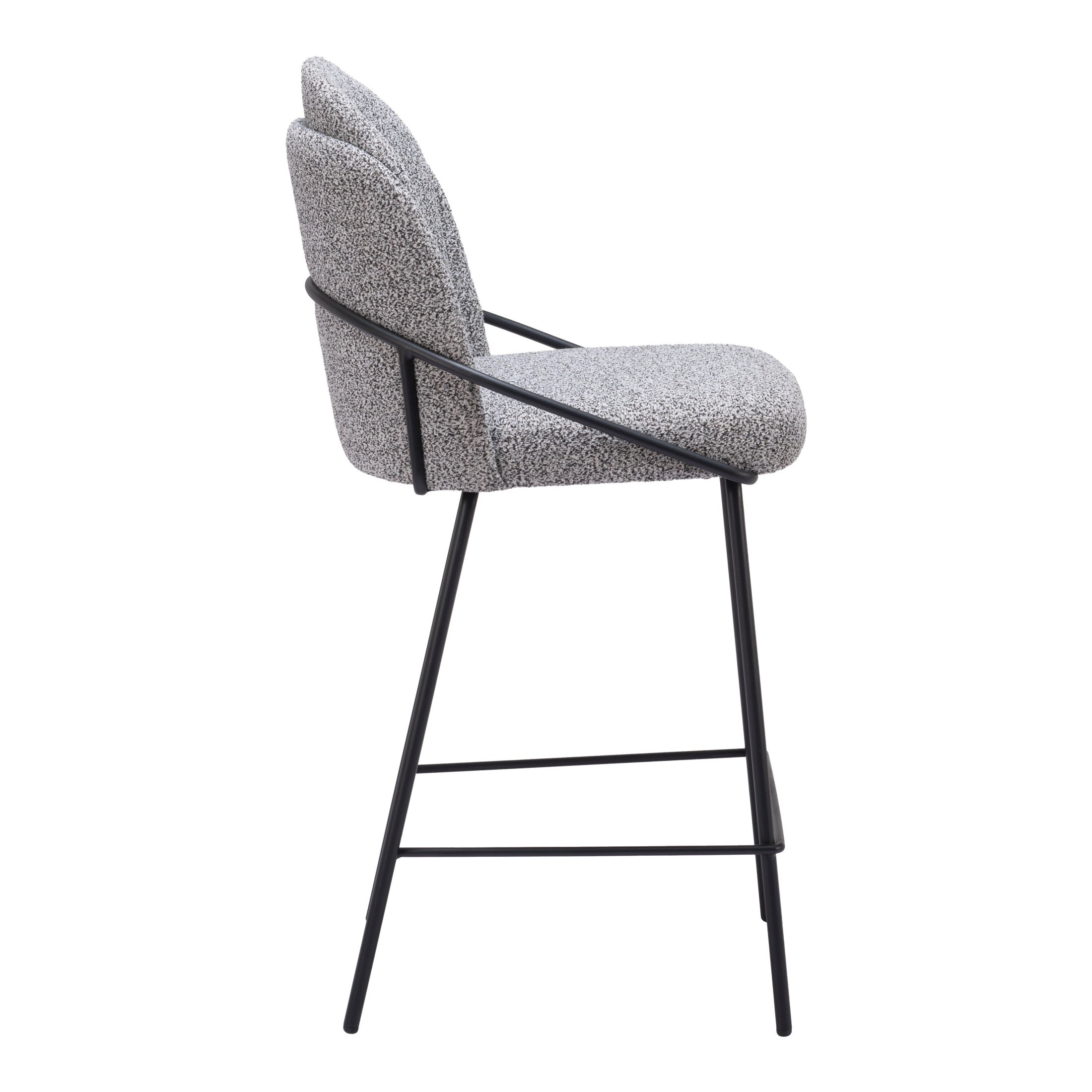 Jambi Counter Stool (Set of 2) Black & White