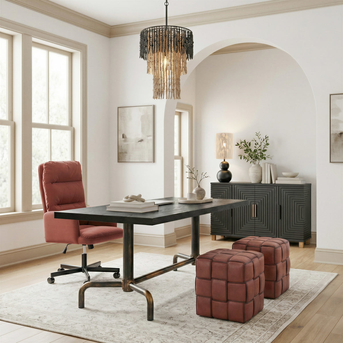 Bizu Ceiling Lamp Black & Beige