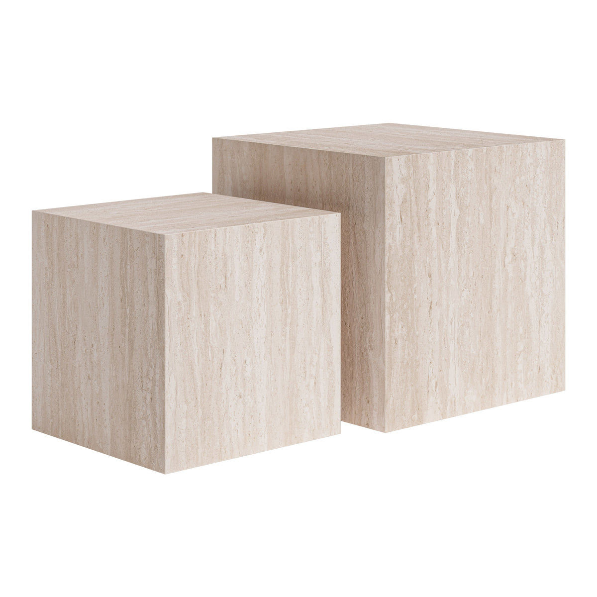 Cambro Coffee Table Set (2-Piece) Stone Beige