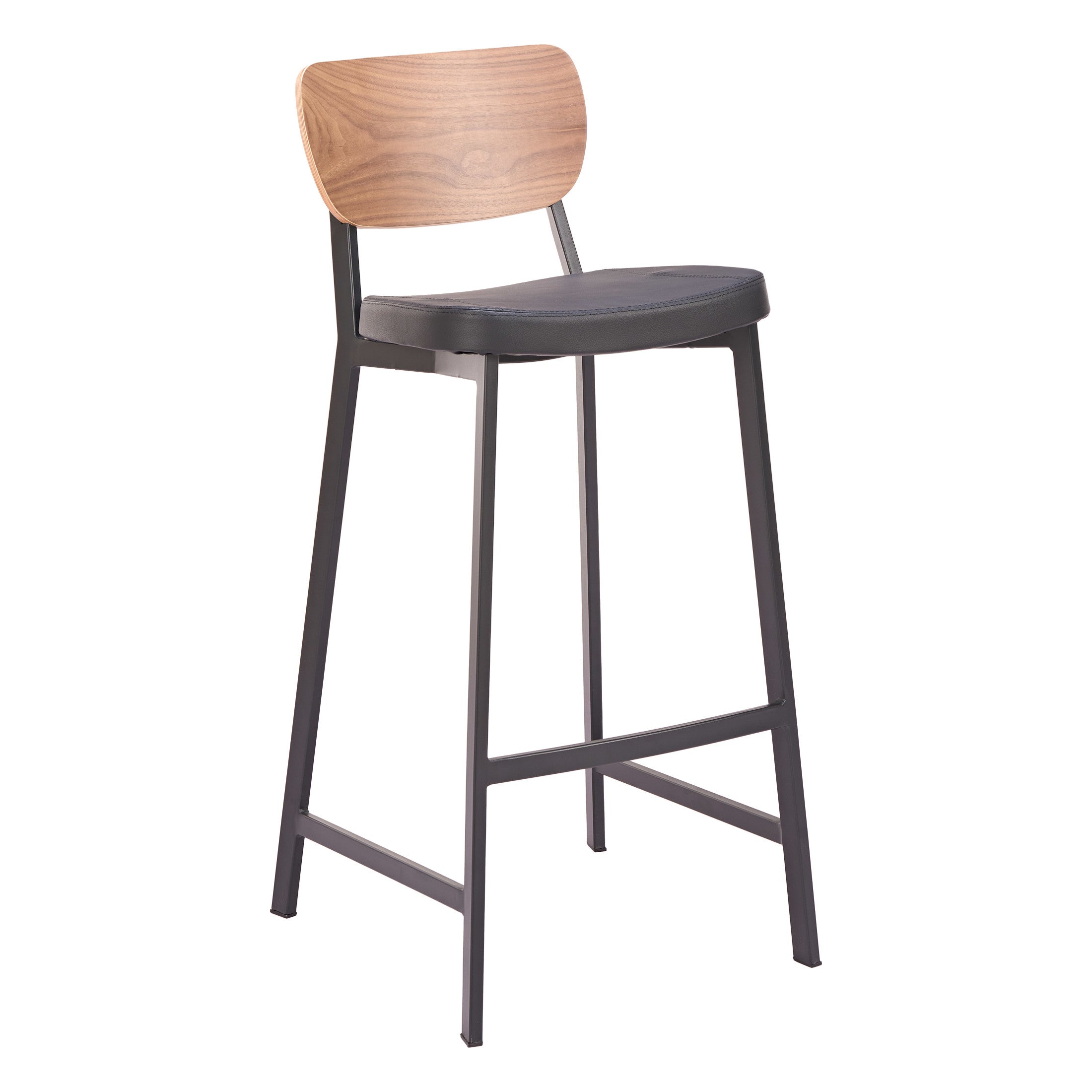 Ardenne Barstool (Set of 2) Black & Brown