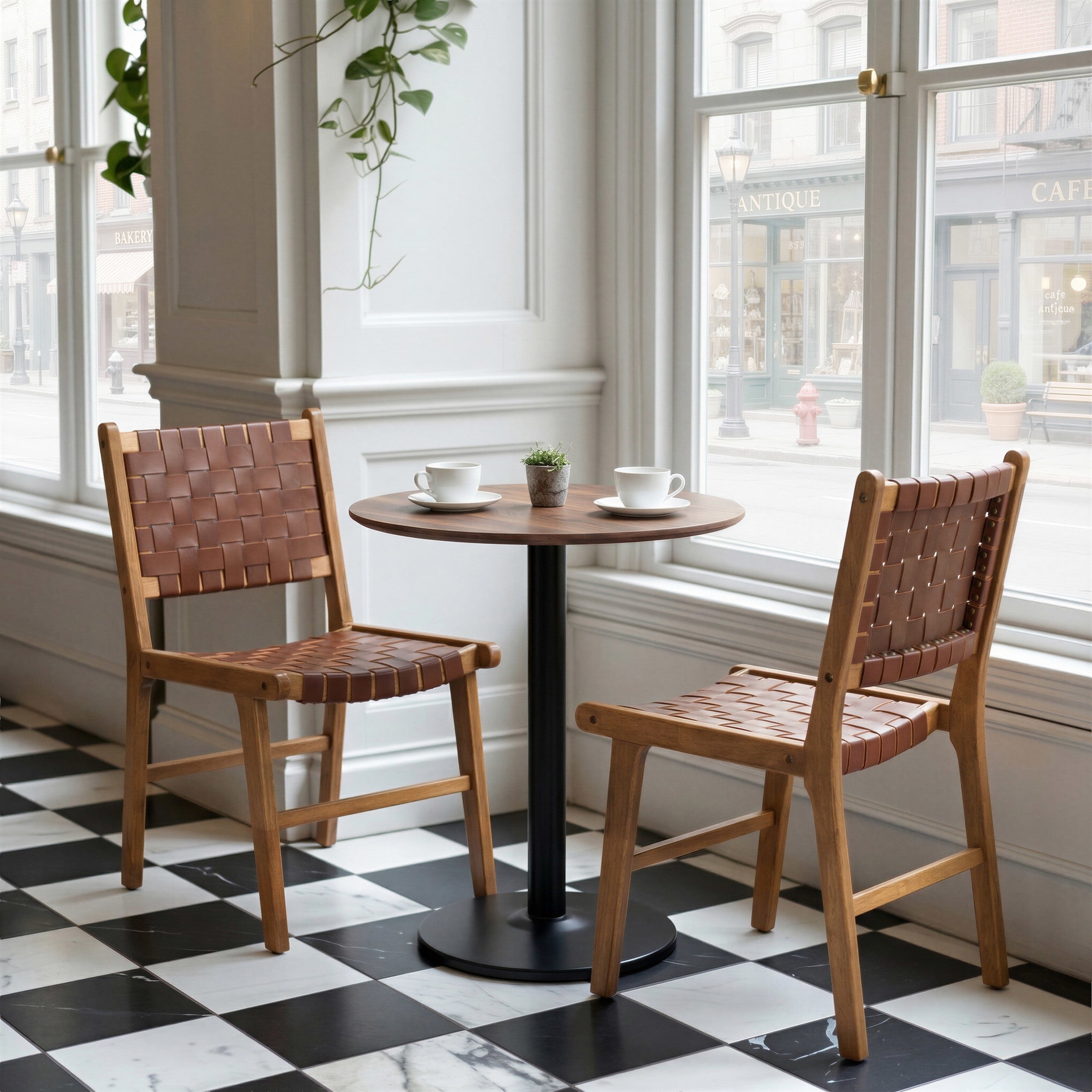 Feder Dining Chair (Set of 2) Brown