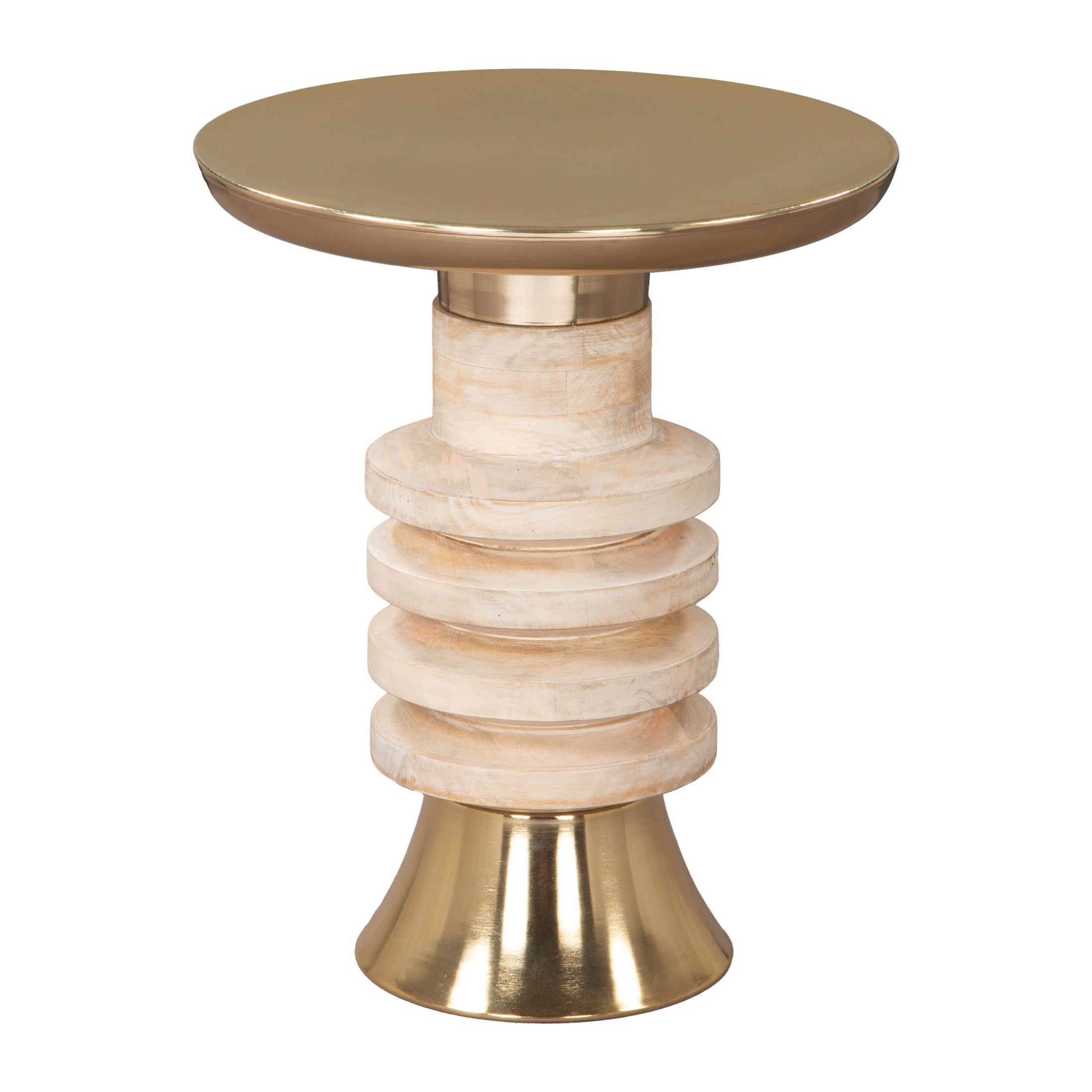 Ringar Side Table Gold & Natural
