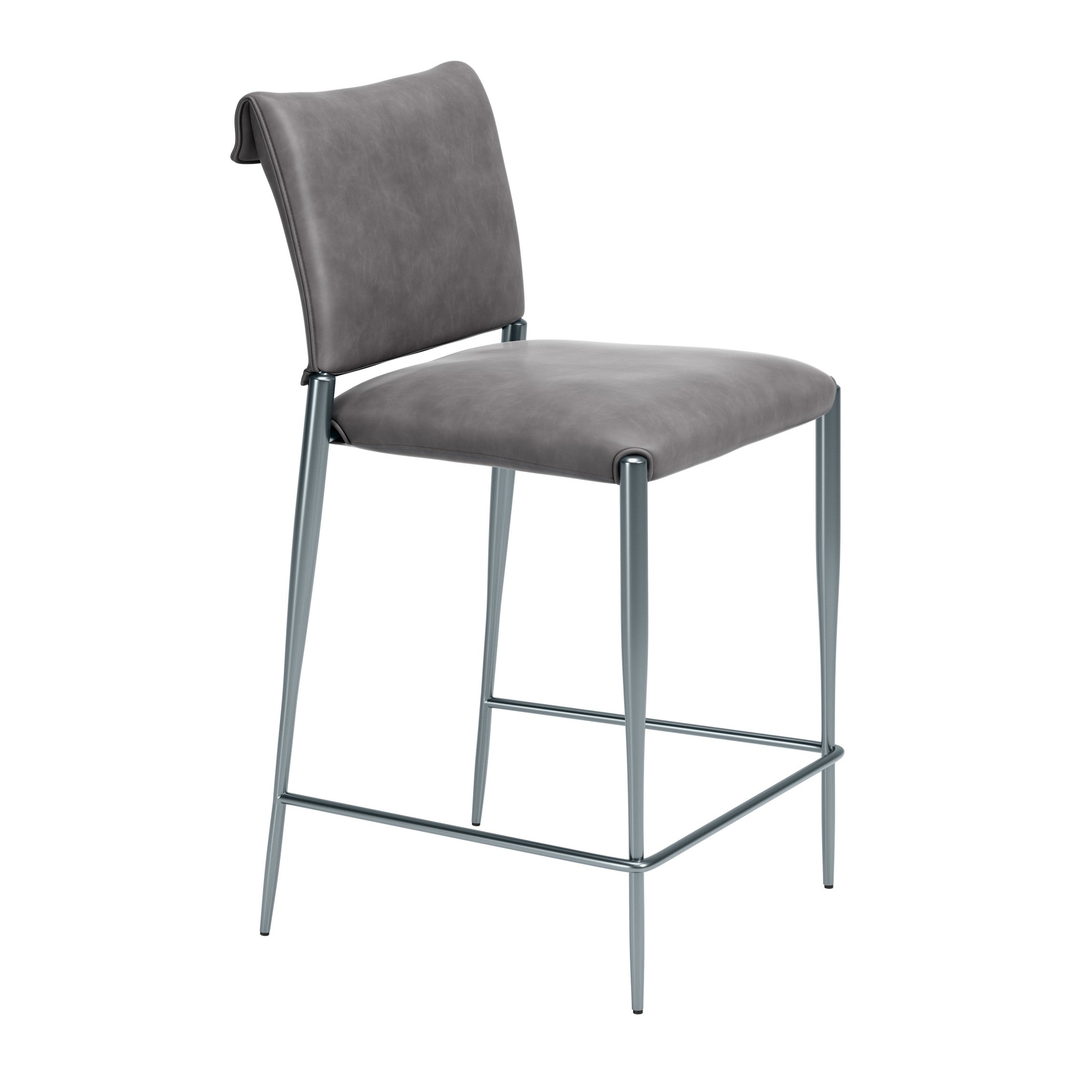 Freesia Counter Stool (Set of 2) Charcoal Gray