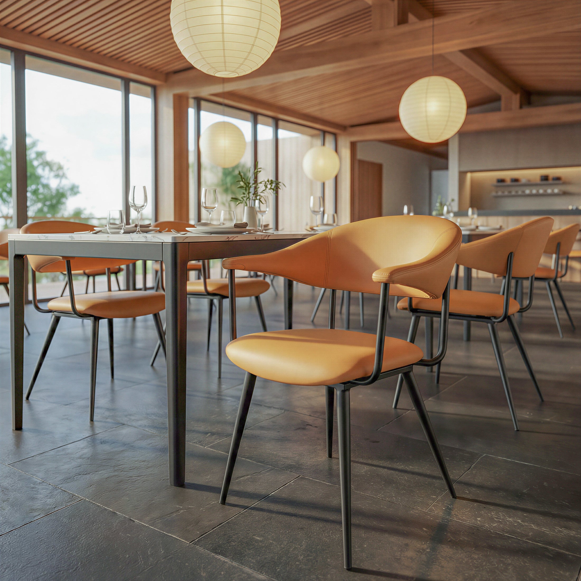 Sima Dining Chair Brown
