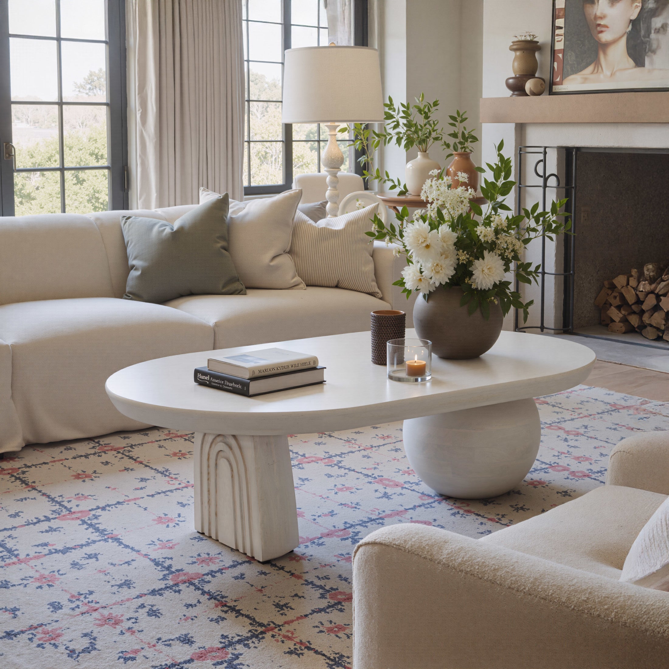 Gihak Coffee Table Whitewashed