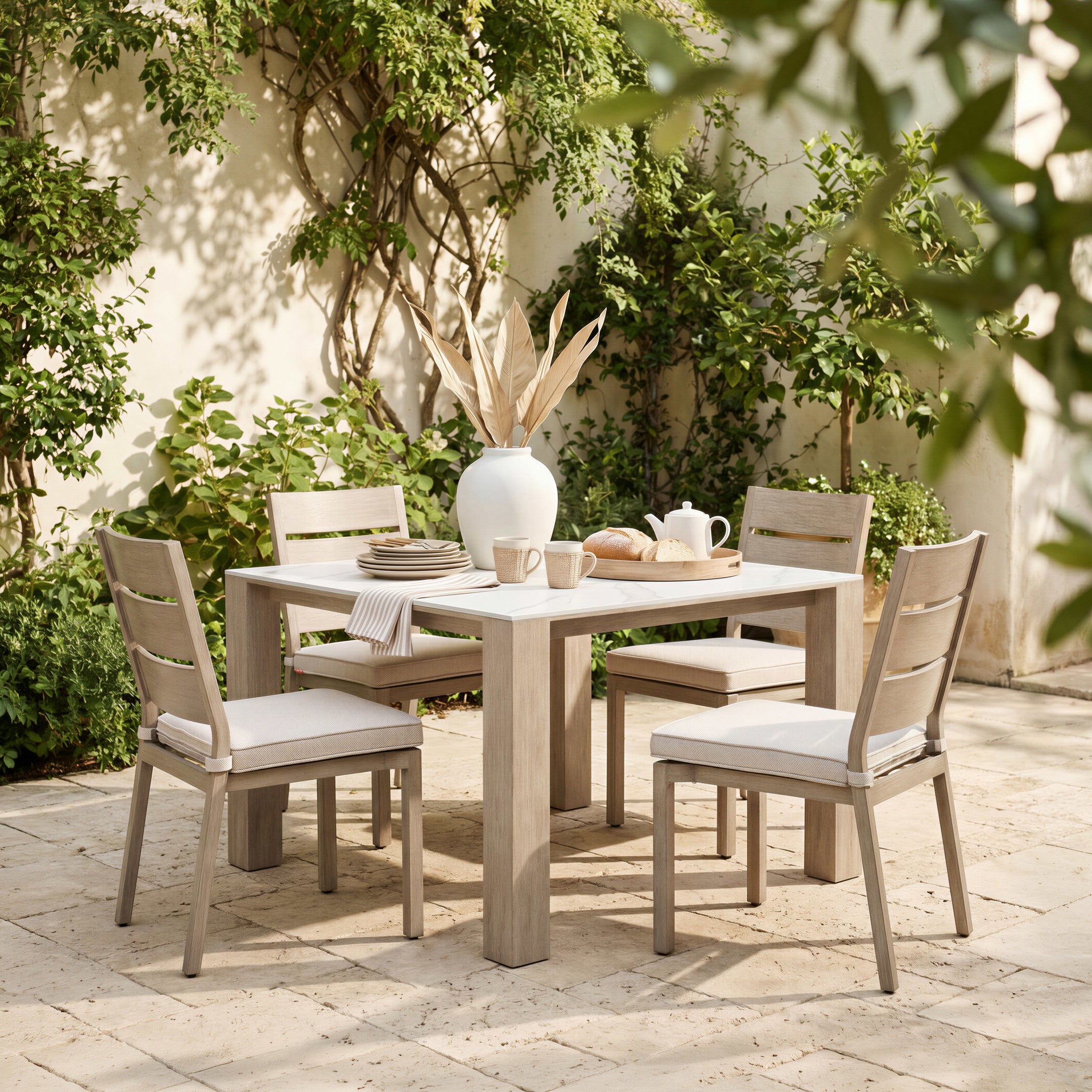 Leilani Square Dining Table (48") White