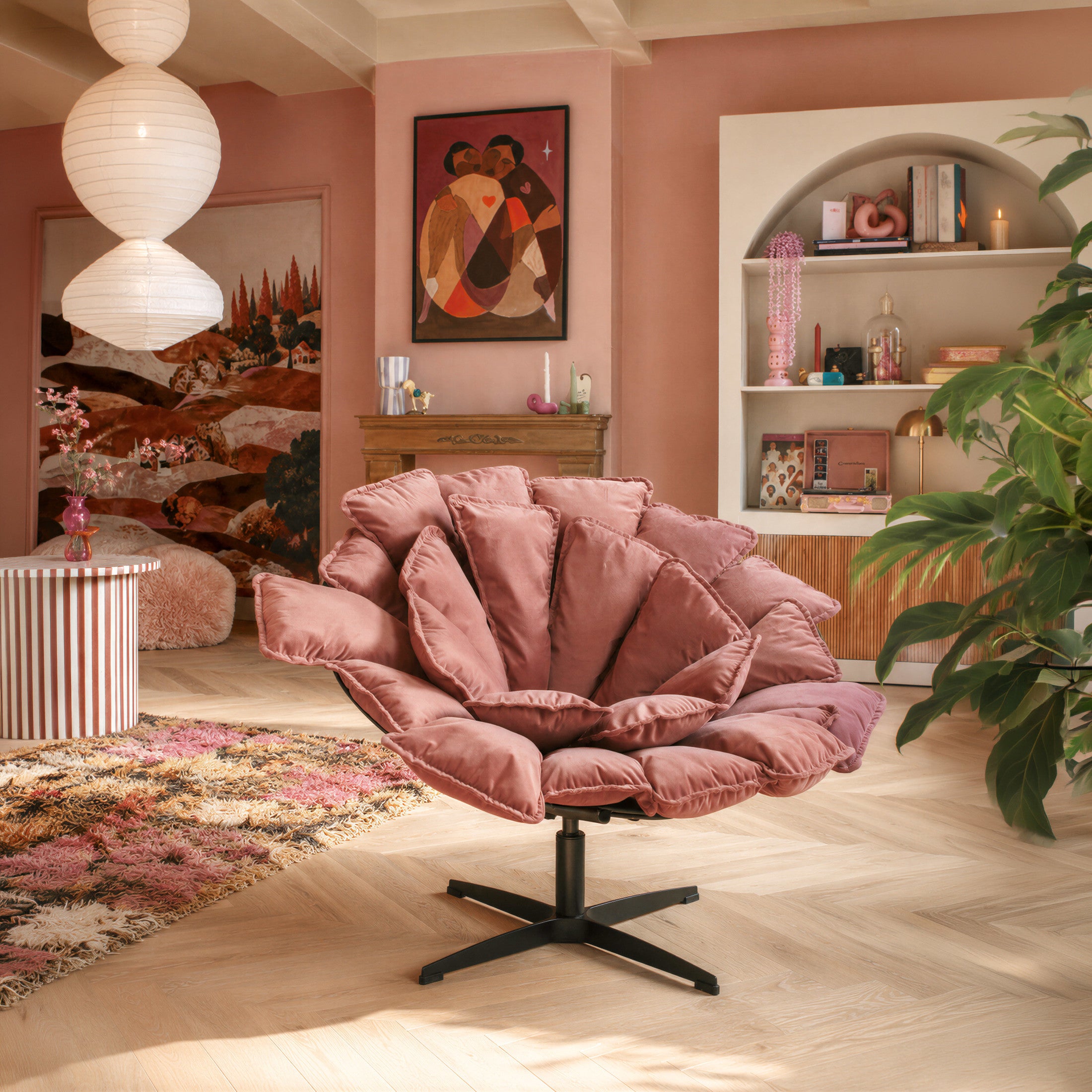 Kipas Accent Chair Pink