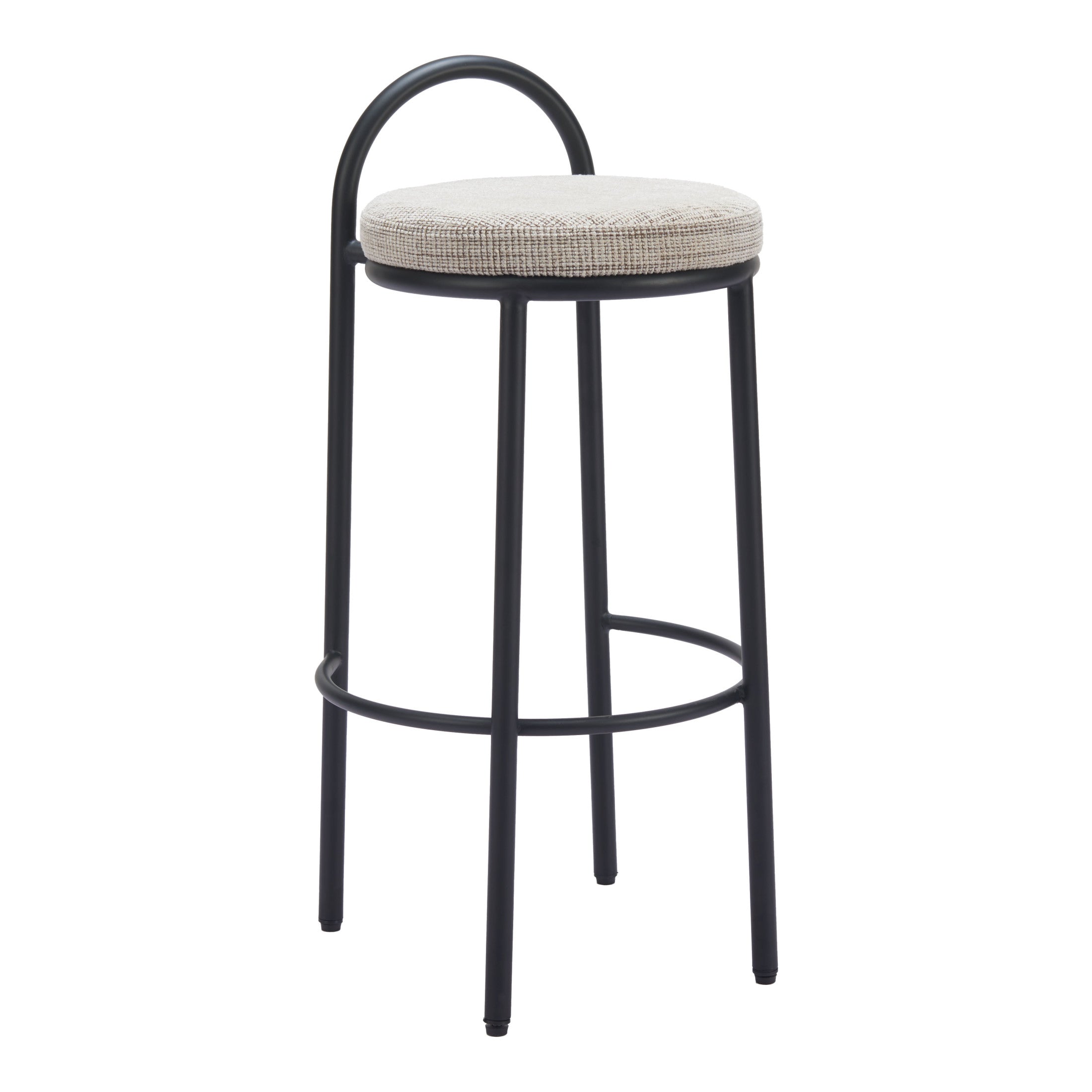 Sisal Barstool (Set of 2) Beige Tweed