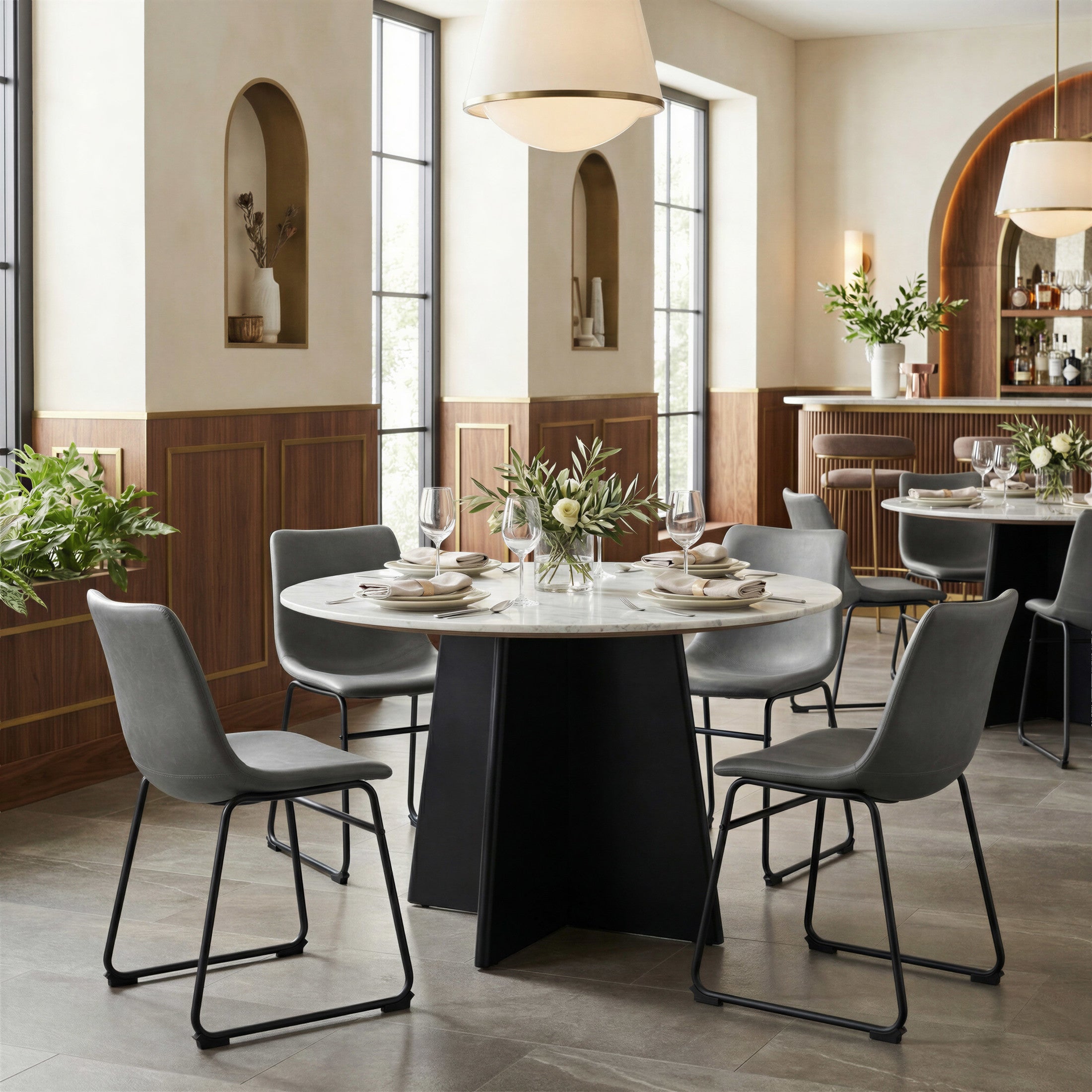 Smart Dining Chair (Set of 2) Charcoal