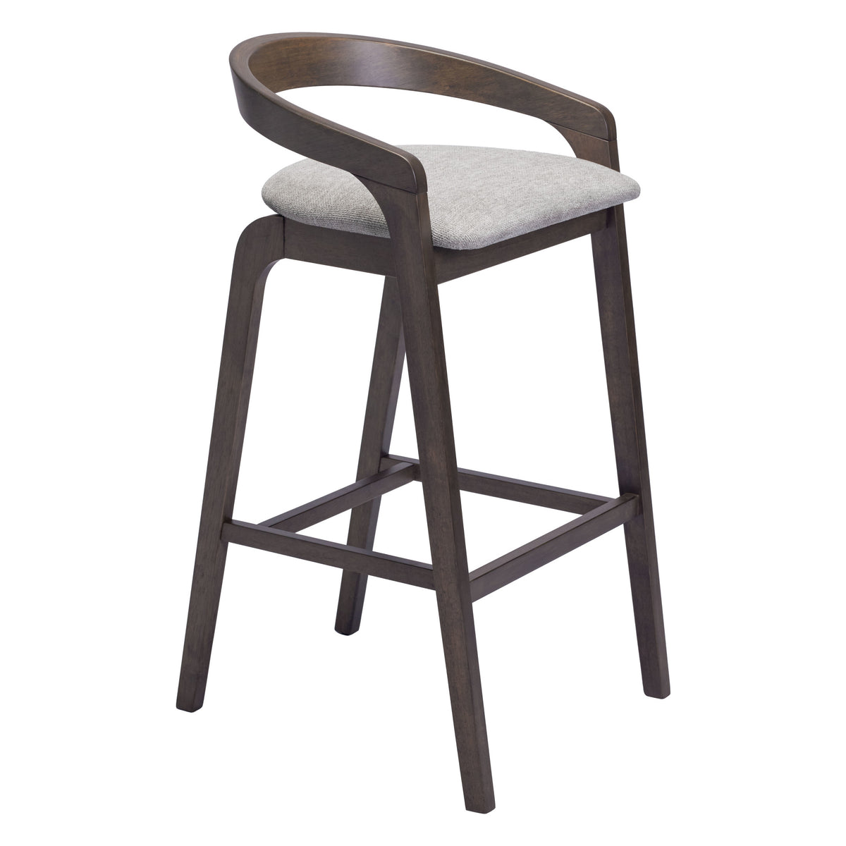 Troy Barstool (Set of 2) Dove Gray & Espresso