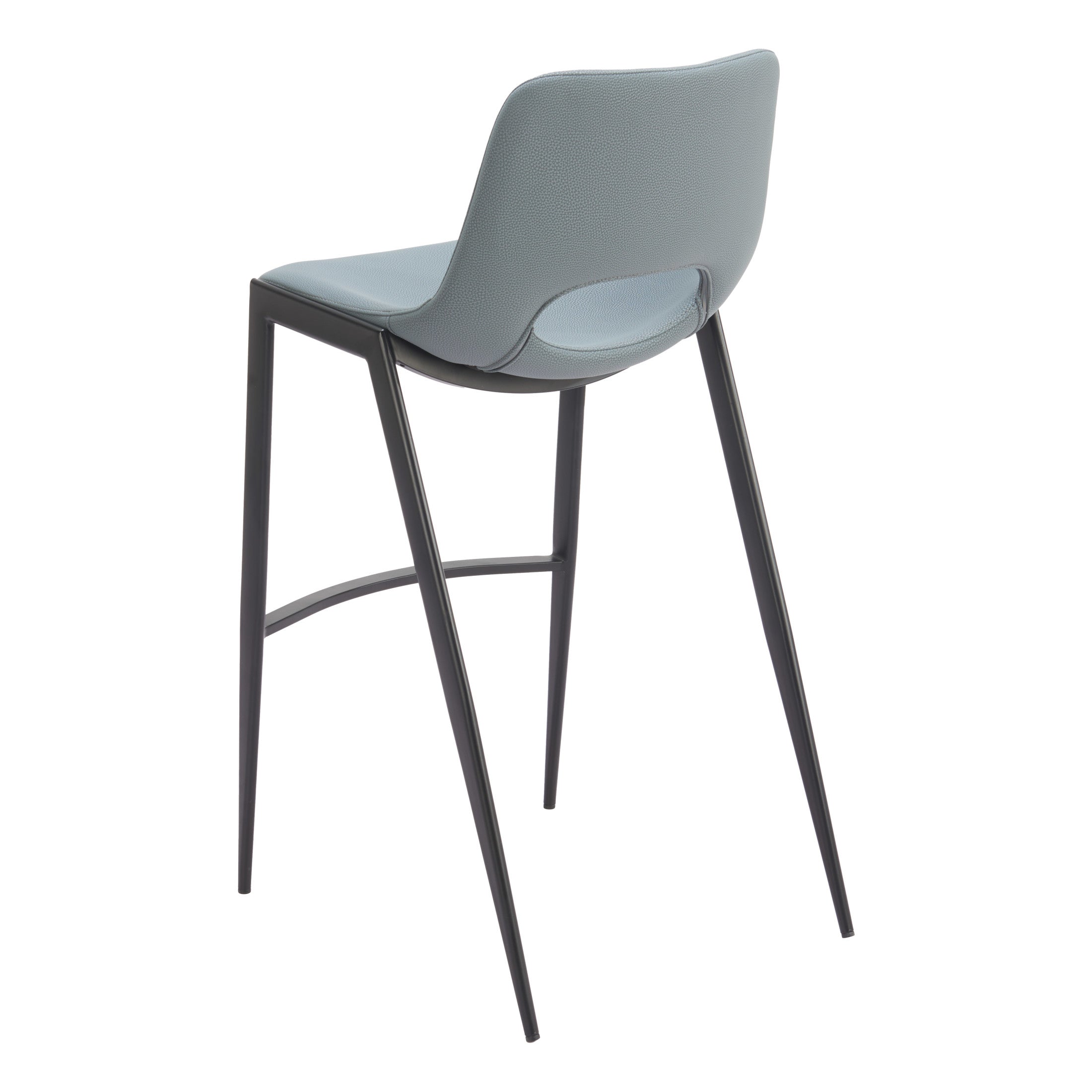 Desi Armless Barstool (Set of 2) Azure Gray