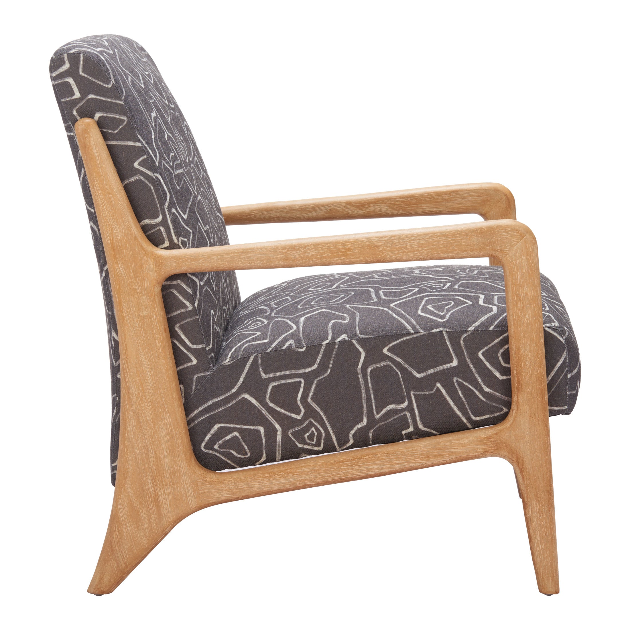 Runa Accent Chair Gray & Natural