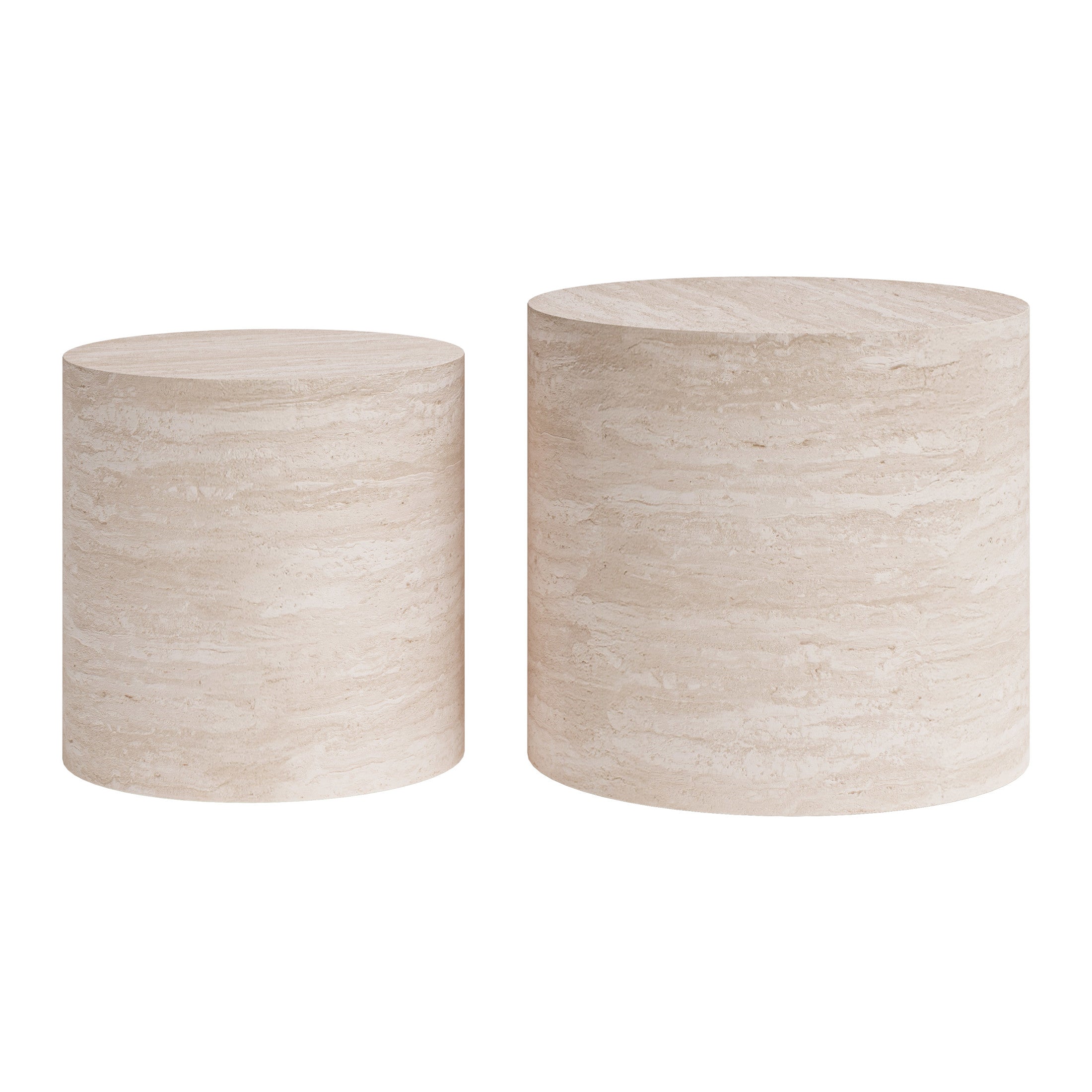 Carzo Coffee Table Set (2-Piece) Stone Beige