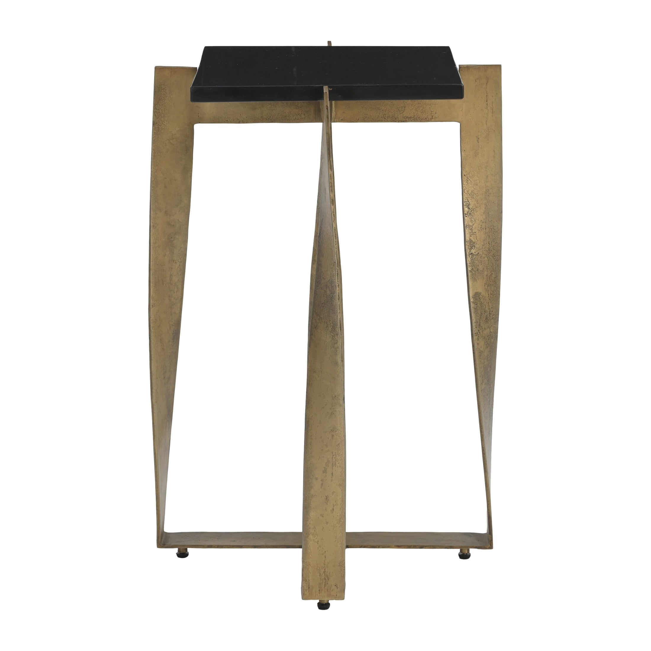 Noara Accent Table Black & Brass