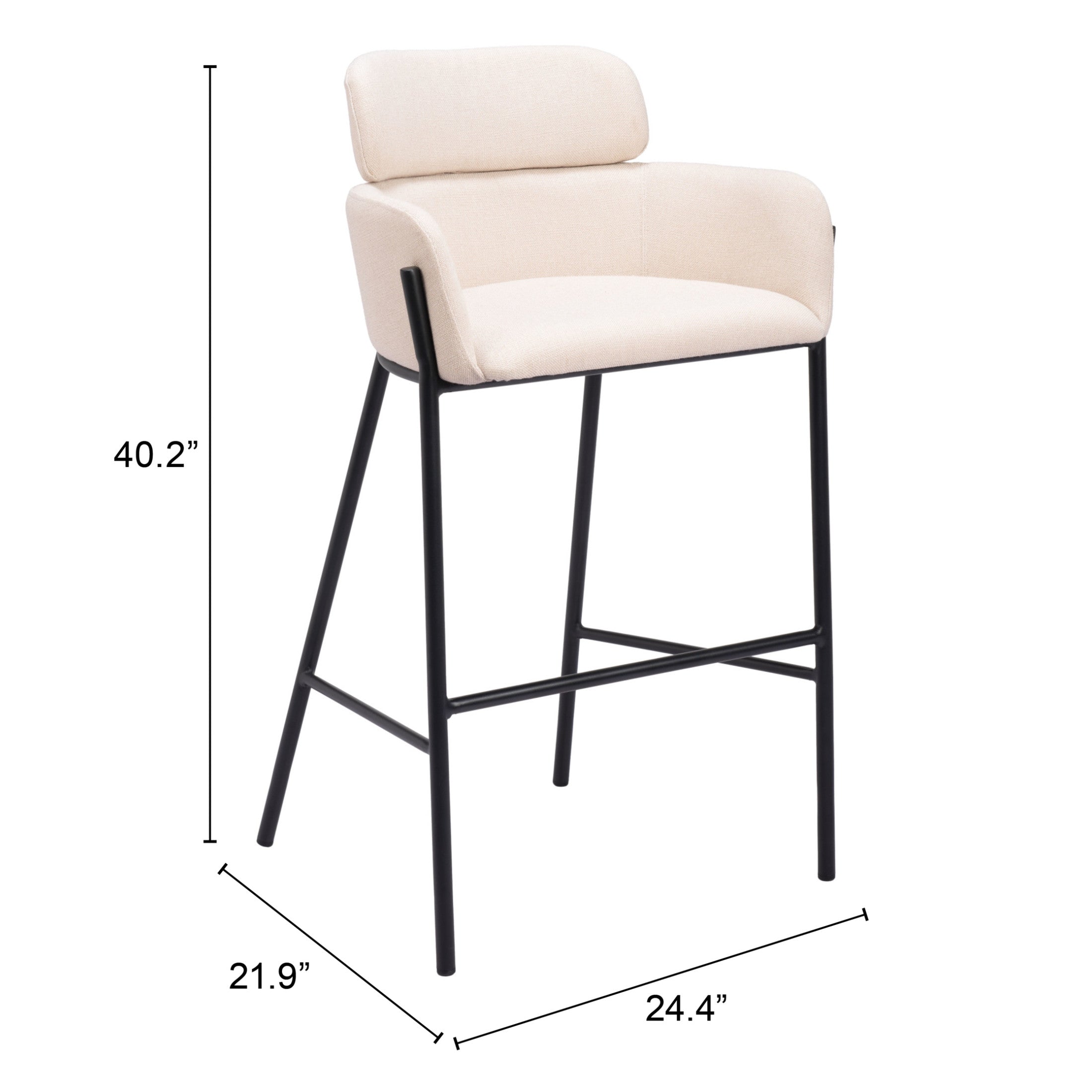Bremor Barstool Beige