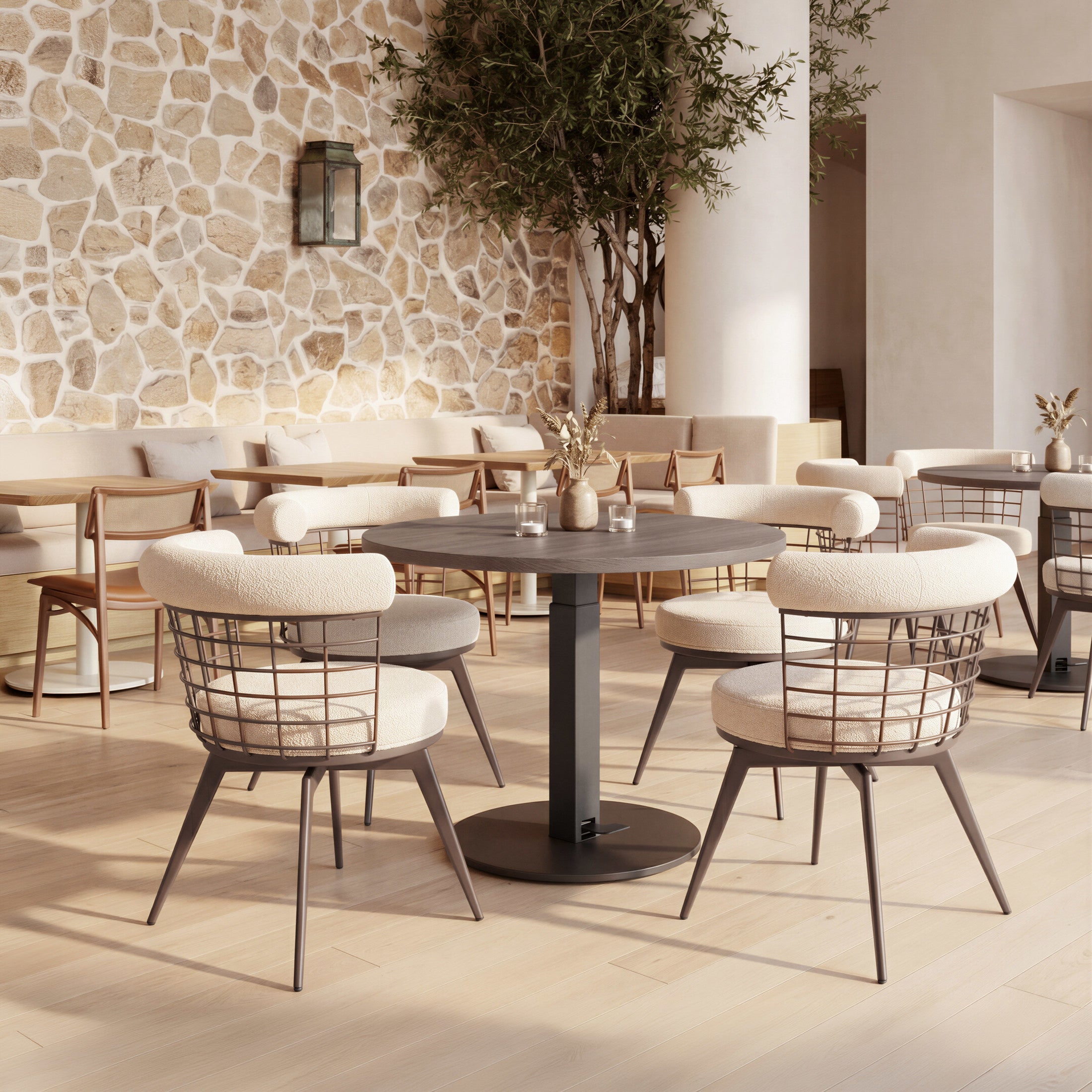Hawley Adjustable Dining Table Walnut