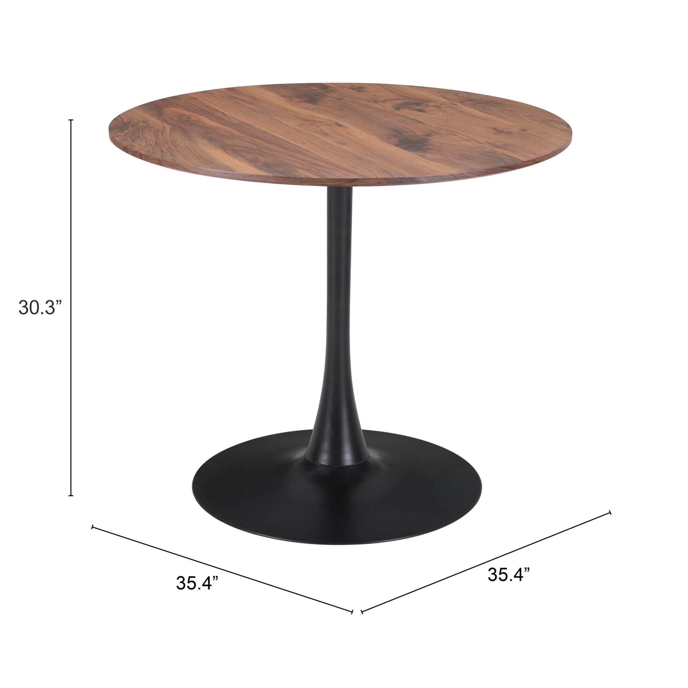 Opus Dining Table Brown & Black