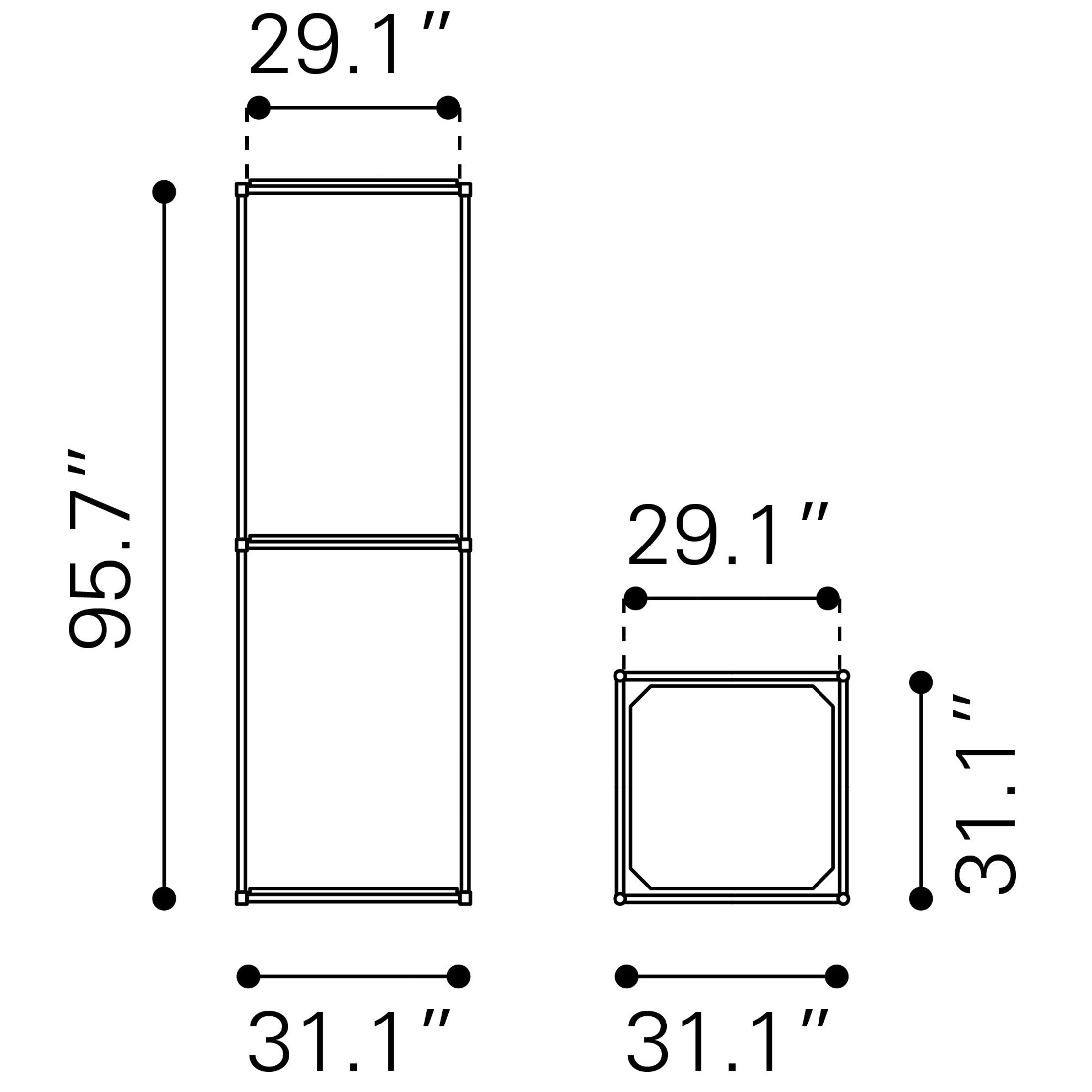 Zuo Chair Display Light Gray