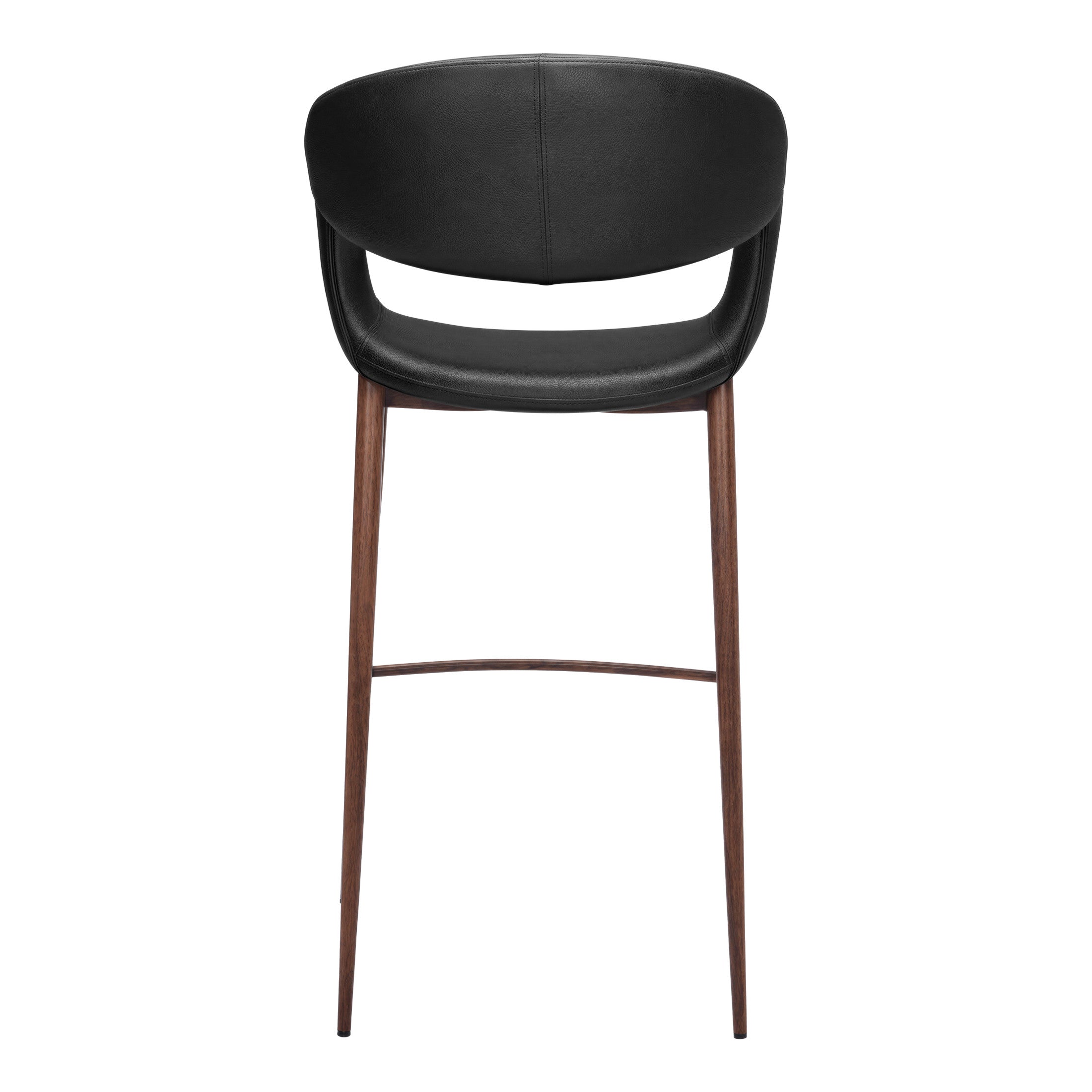 Limay Barstool Black & Walnut