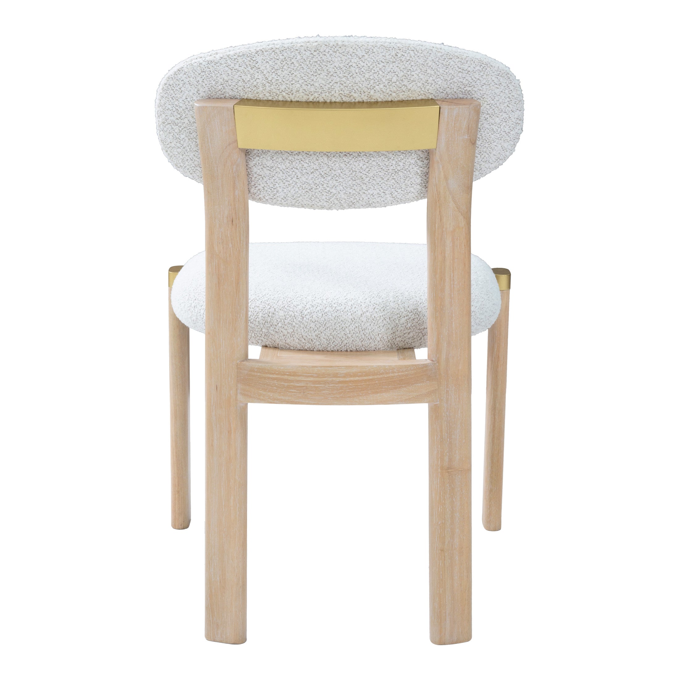 Rilou Dining Chair (Set of 2) White & Natural