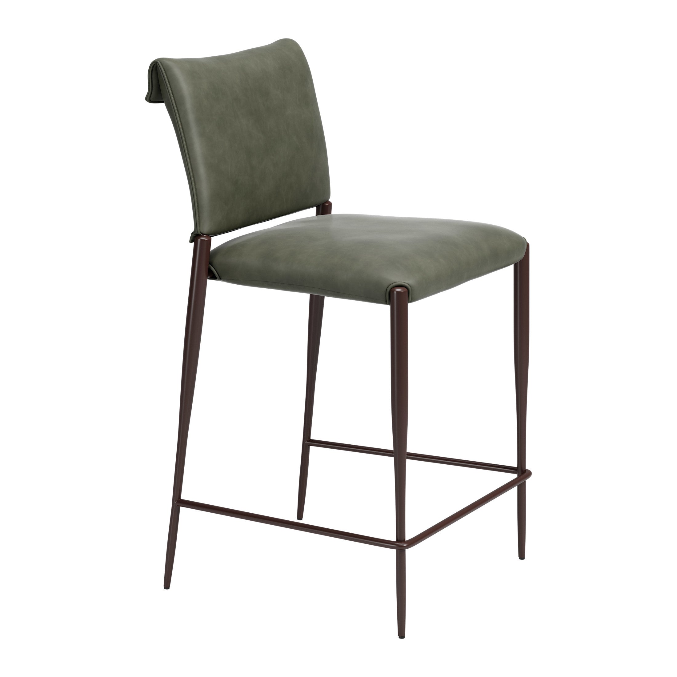 Freesia Counter Stool (Set of 2) Olive Green