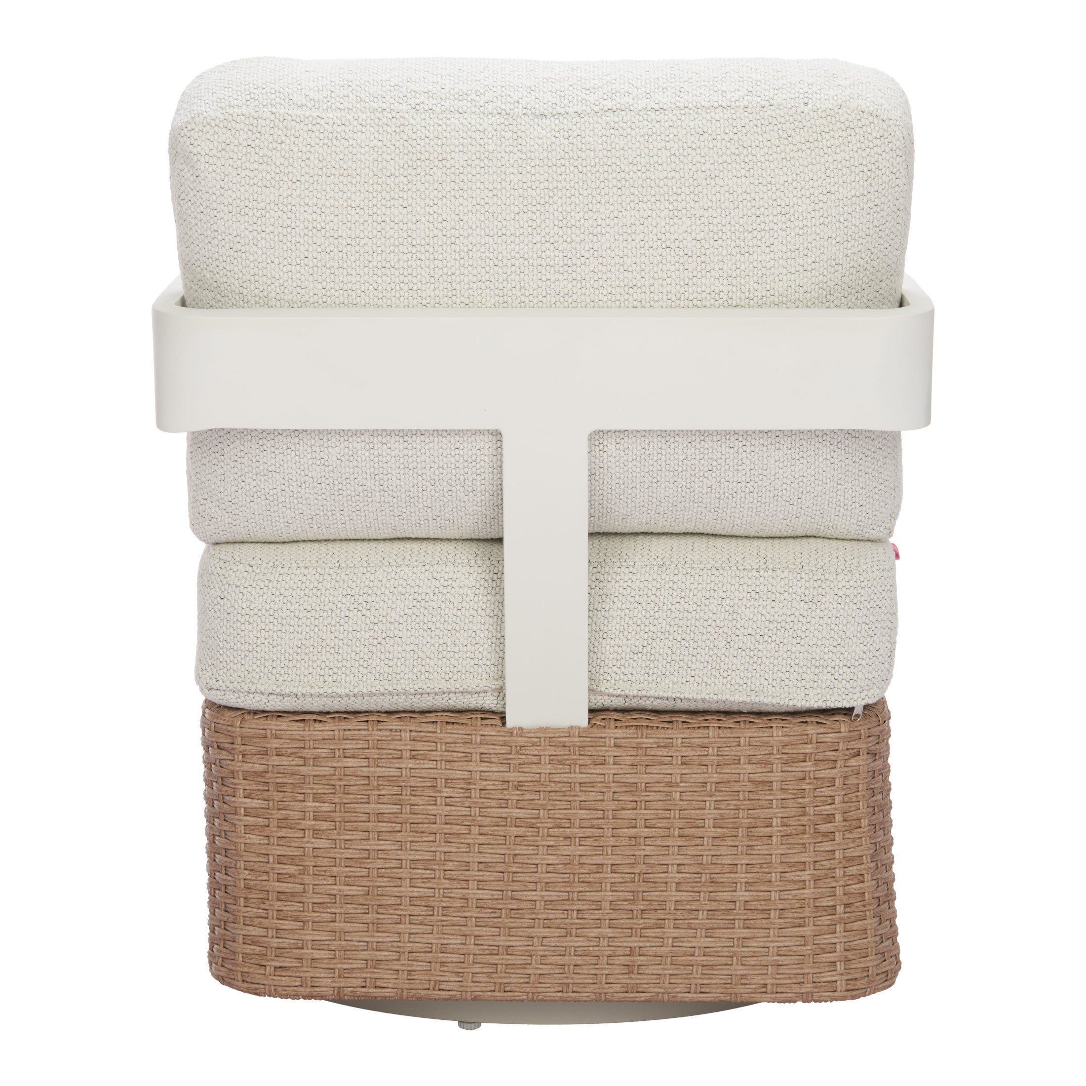 Gelo Swivel Chair White & Brown