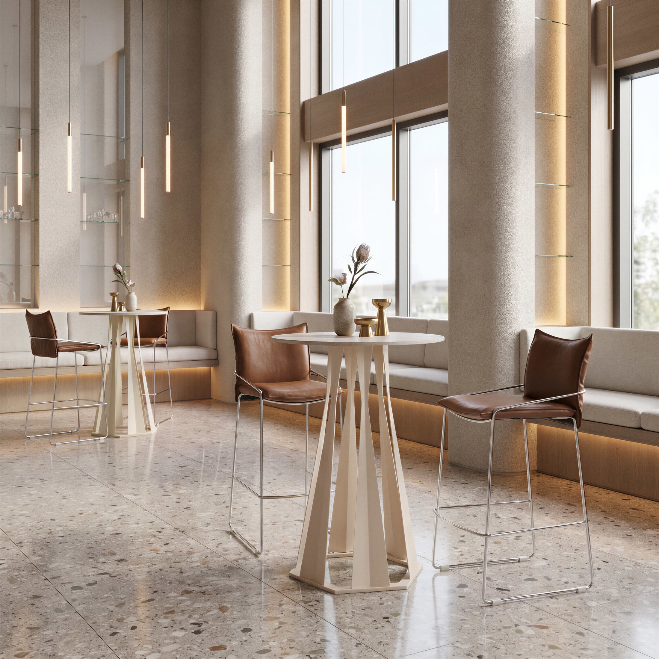 Axis Bar Table White