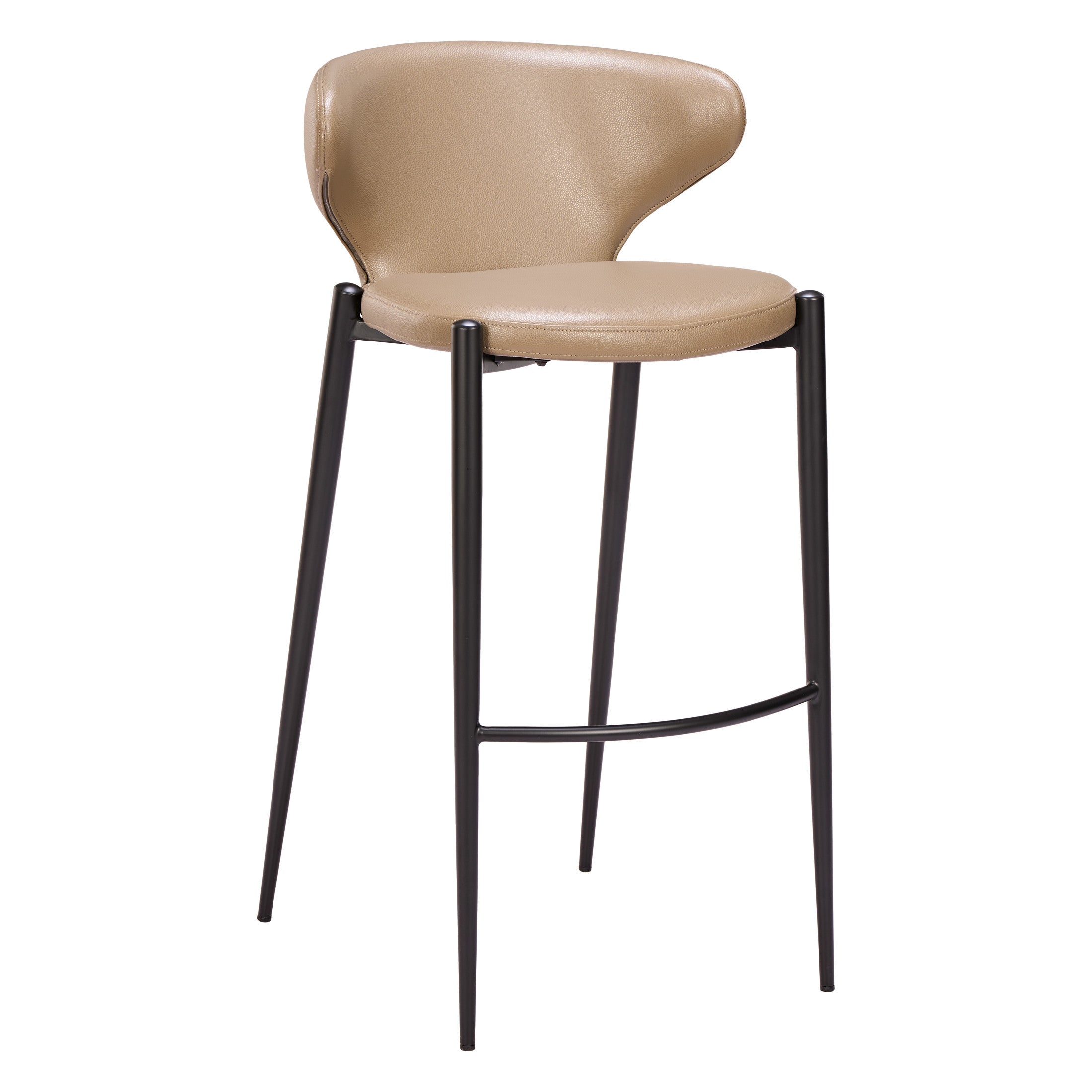 Lino Barstool (Set of 2) Taupe