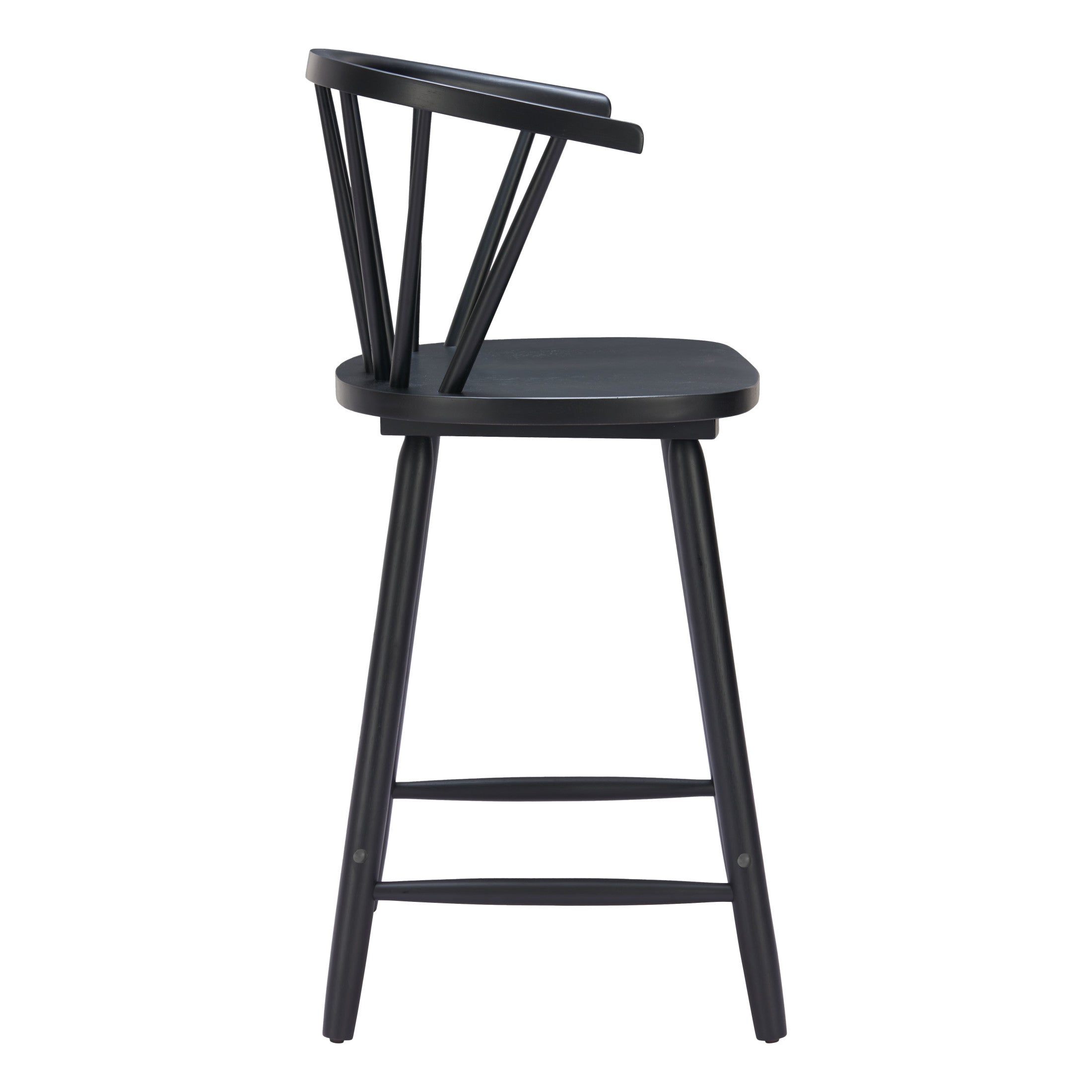 Stenger Counter Stool (Set of 2) Black