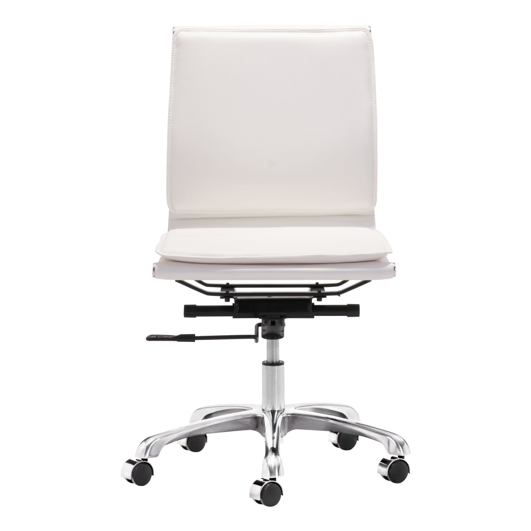 Lider Plus Armless Office Chair White
