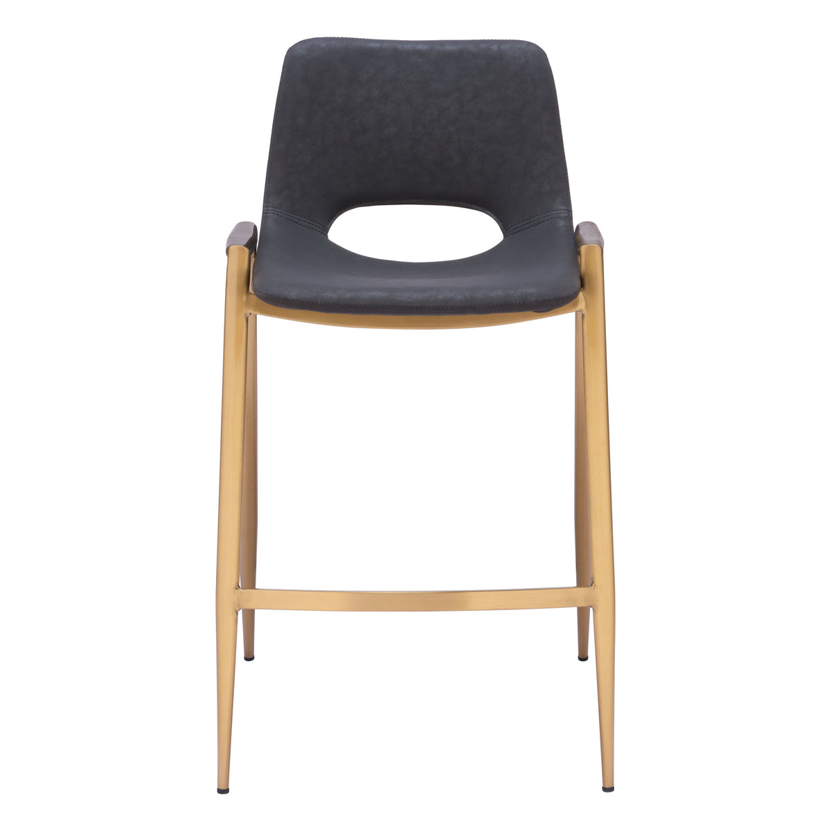 Desi Counter Stool (Set of 2) Black & Gold