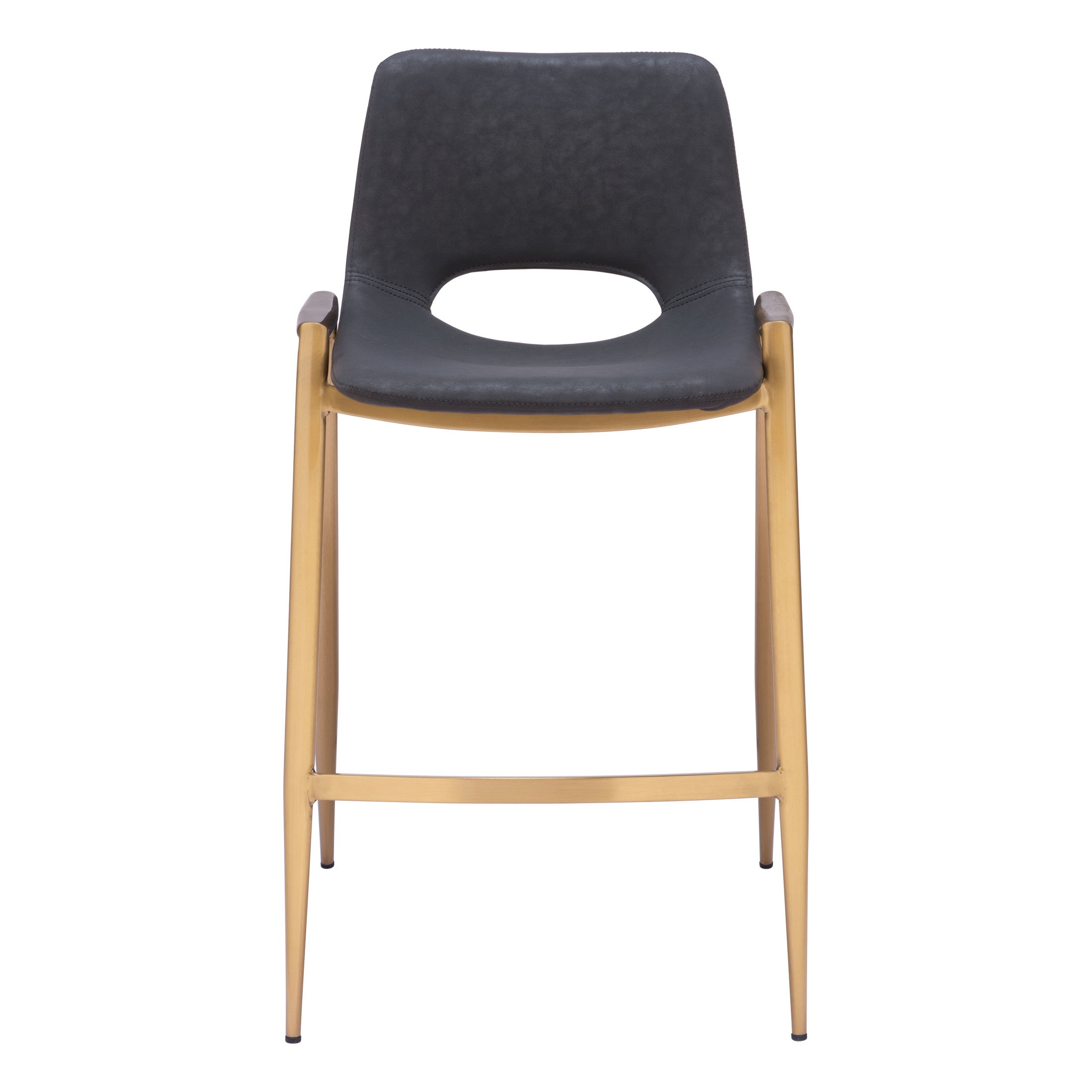 Desi Counter Stool (Set of 2) Black & Gold