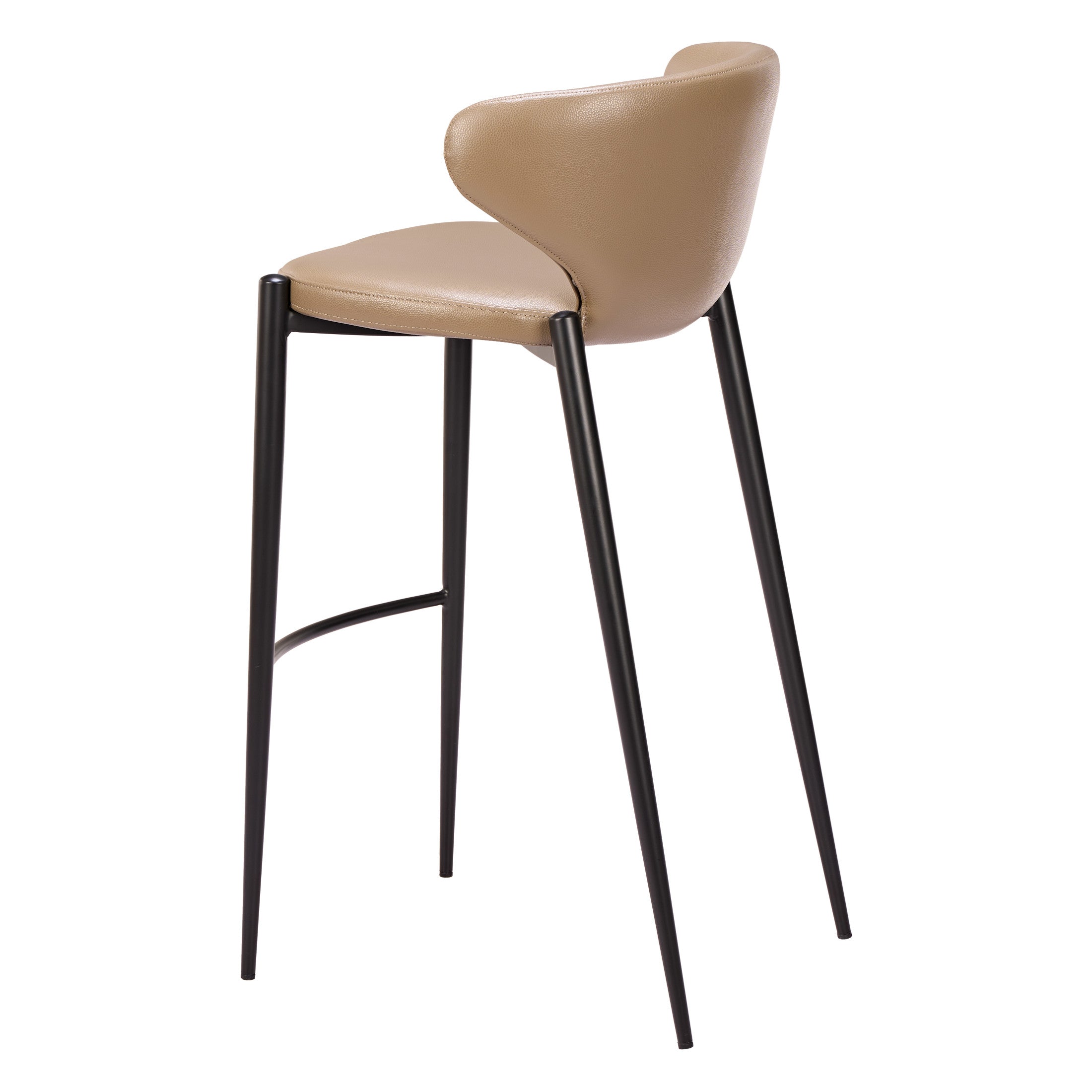 Lino Barstool (Set of 2) Taupe