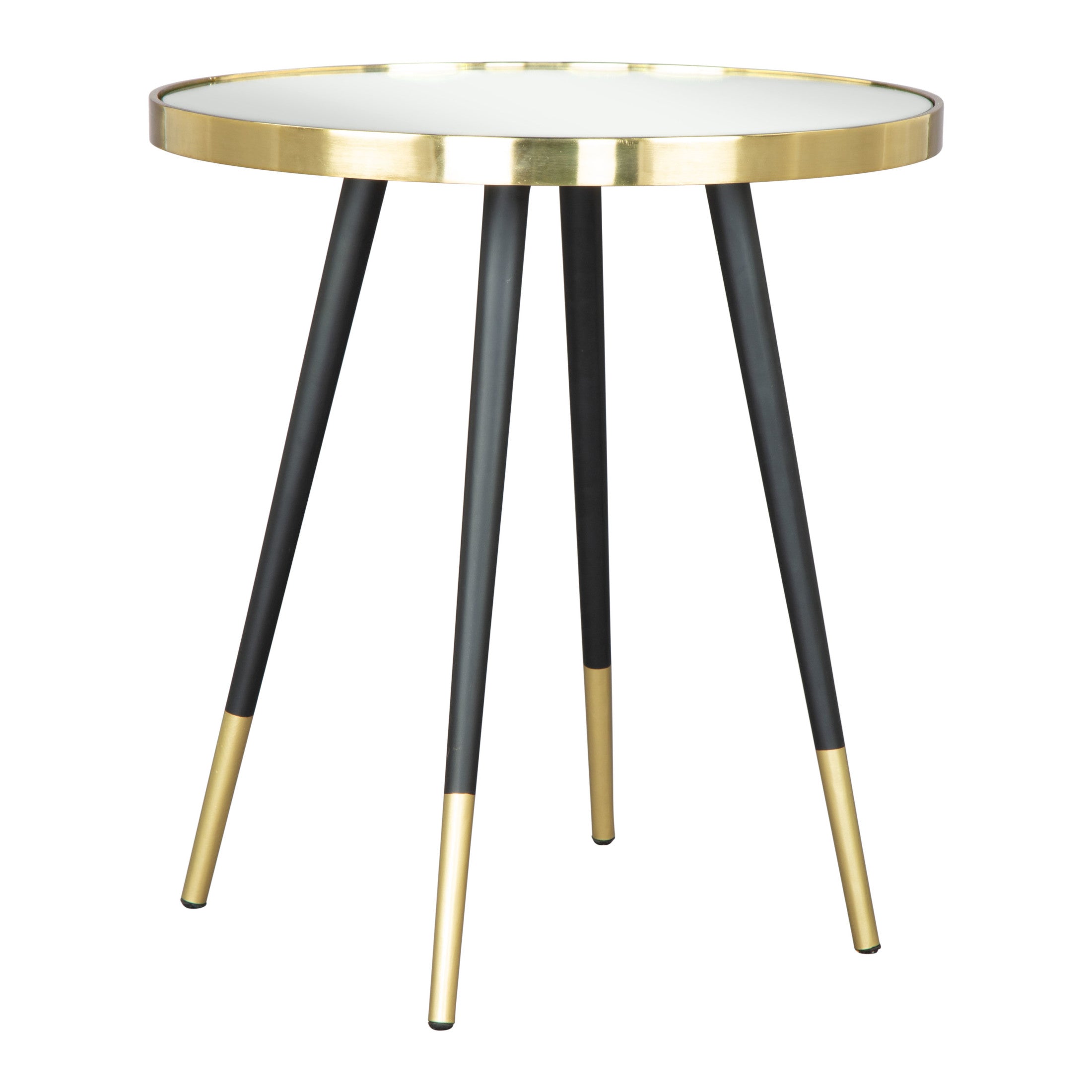 Particle Side Table Gold & Black