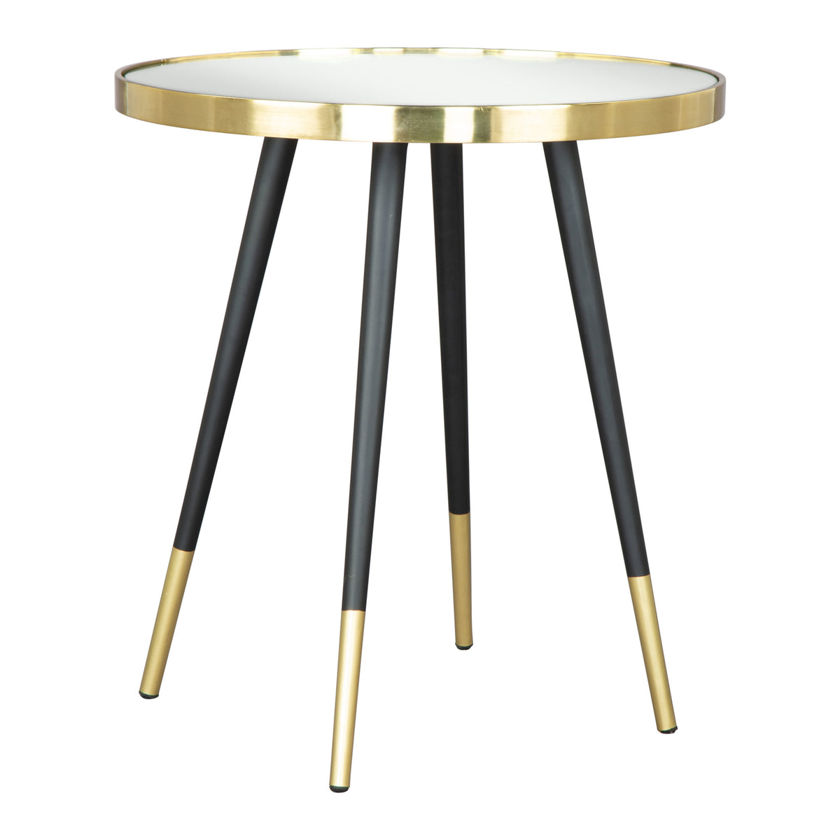 Particle Side Table Gold & Black