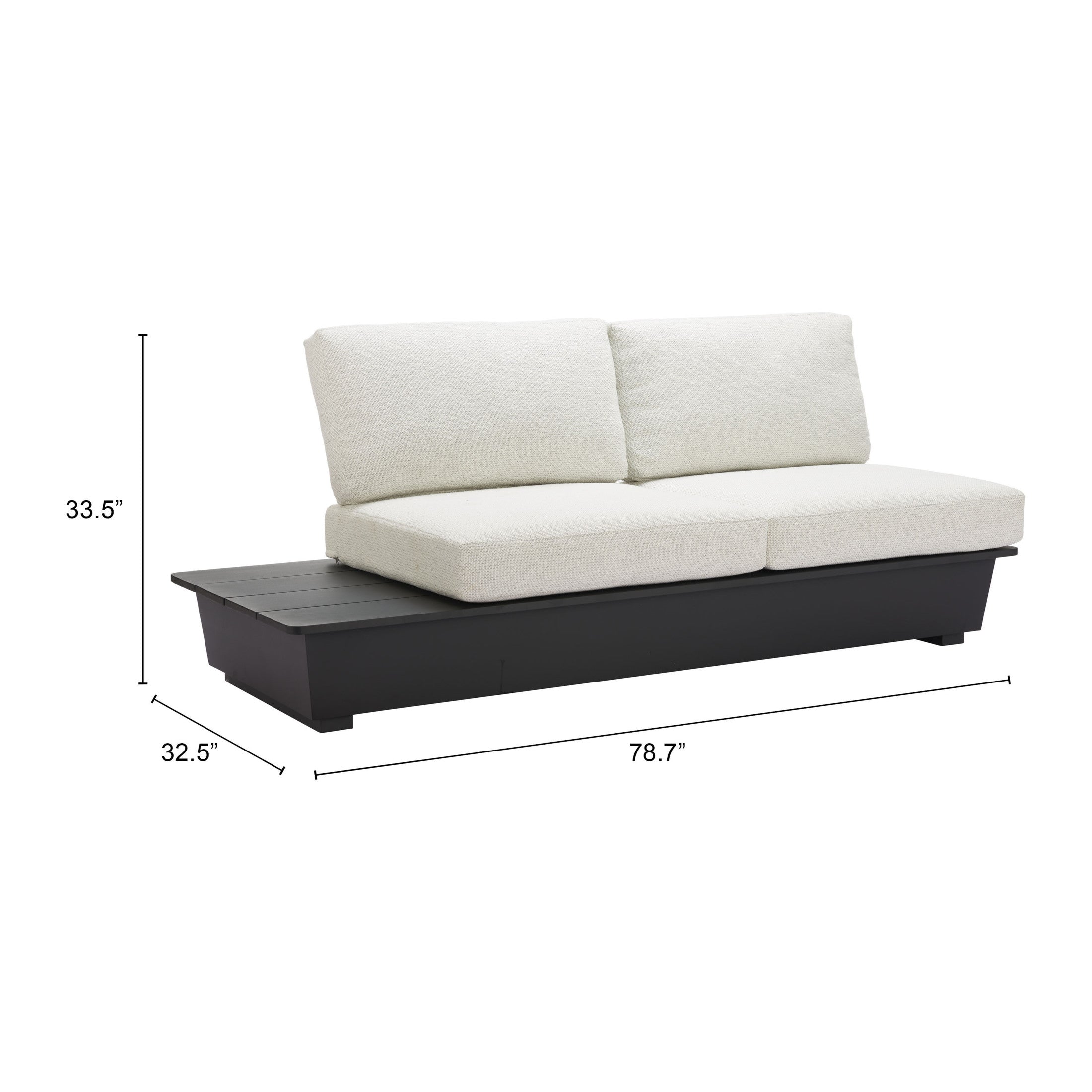 Tien LHF Loveseat Beige