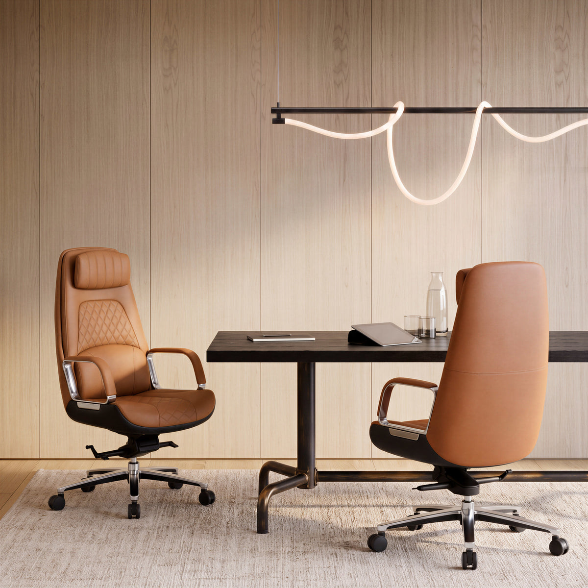 Cordelia Office Chair Brown
