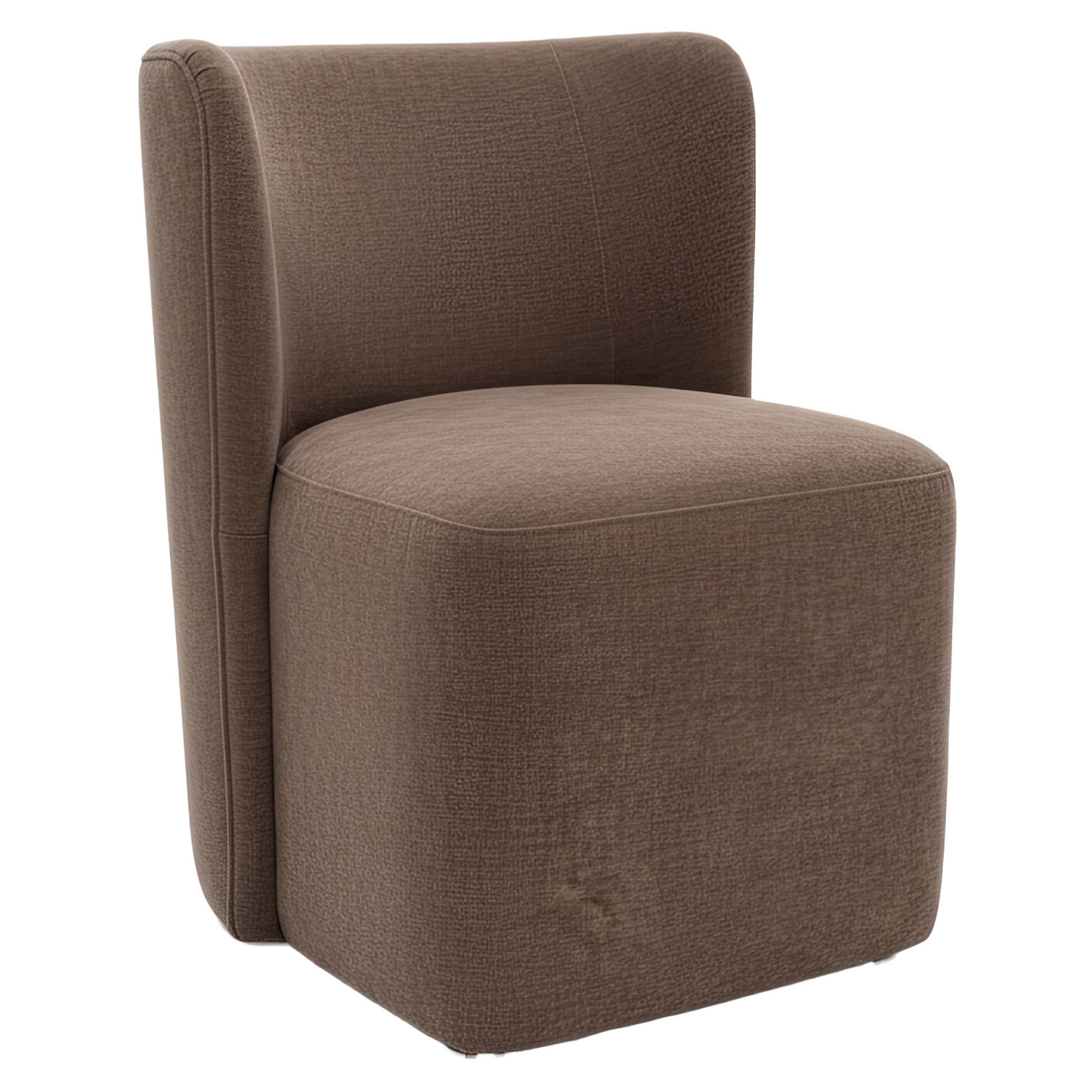 Bambun Dining Chair with Wheels Taupe