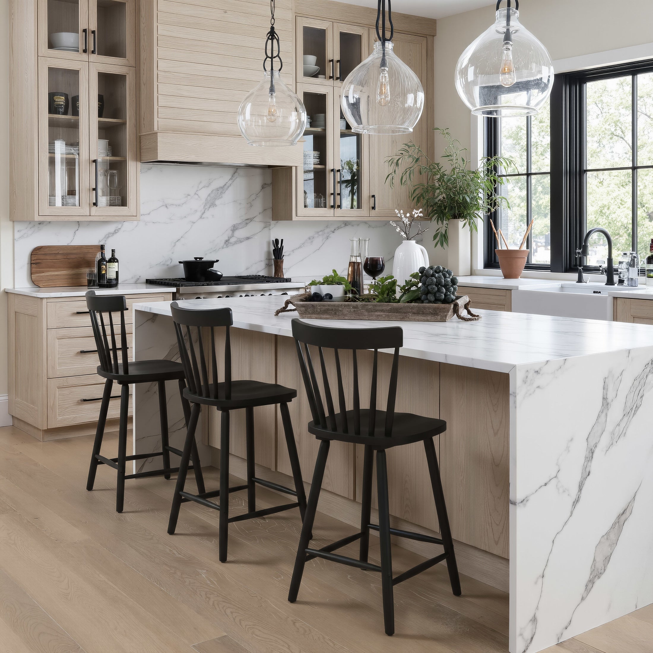 Tyce Counter Stool (Set of 2) Black