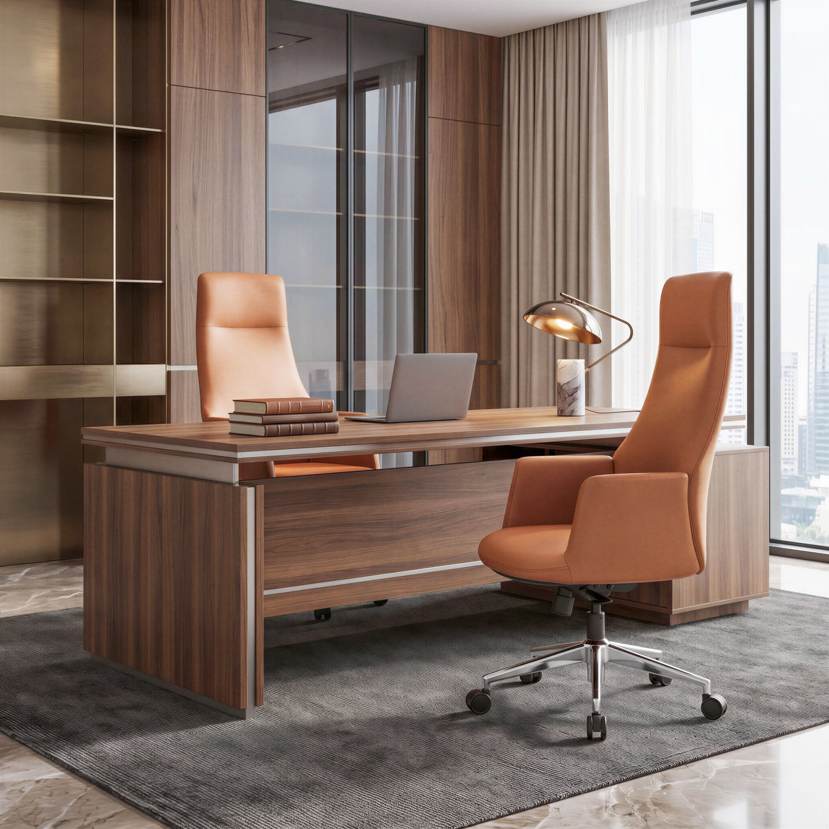 Cleopatra Office Chair Brown