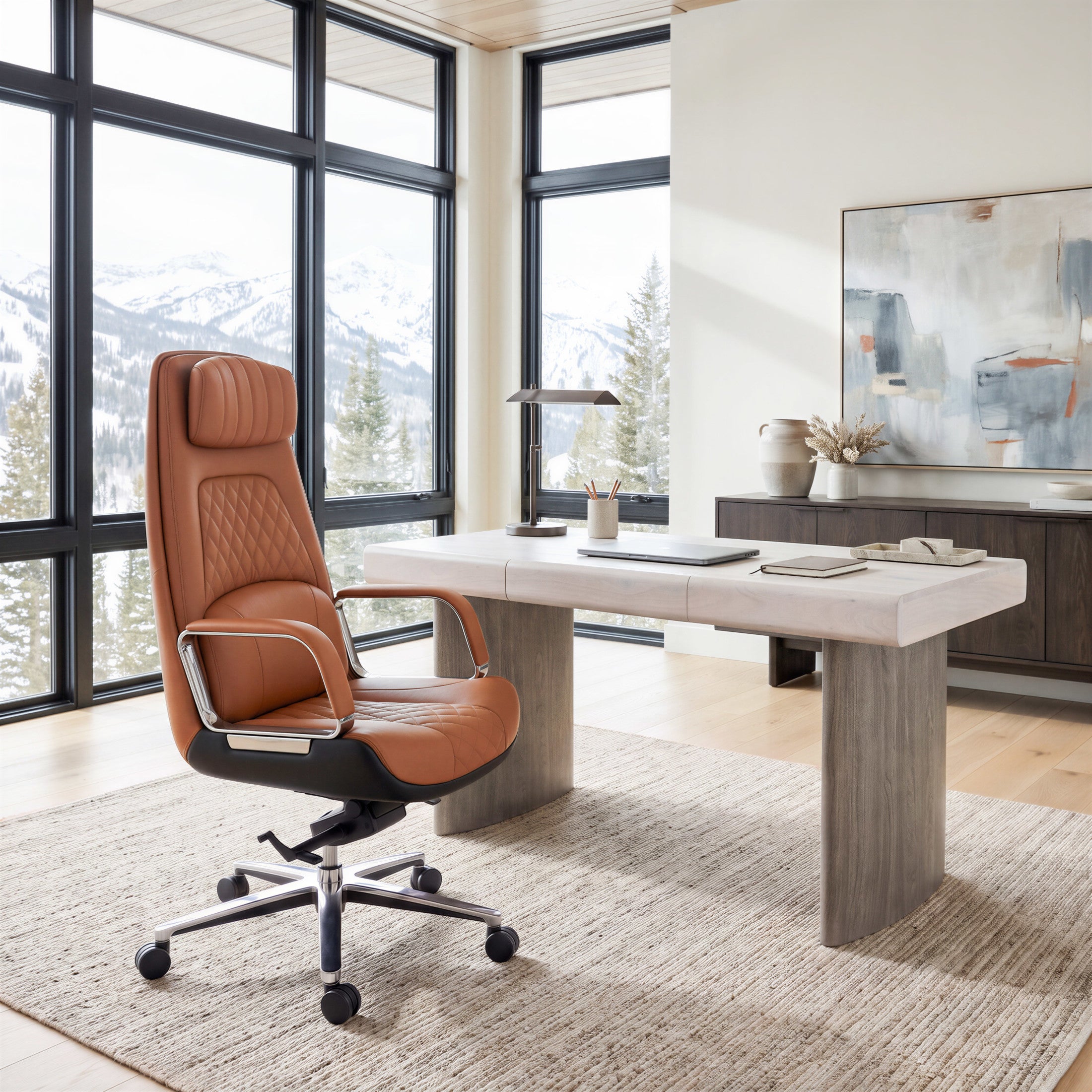 Cordelia Office Chair Brown